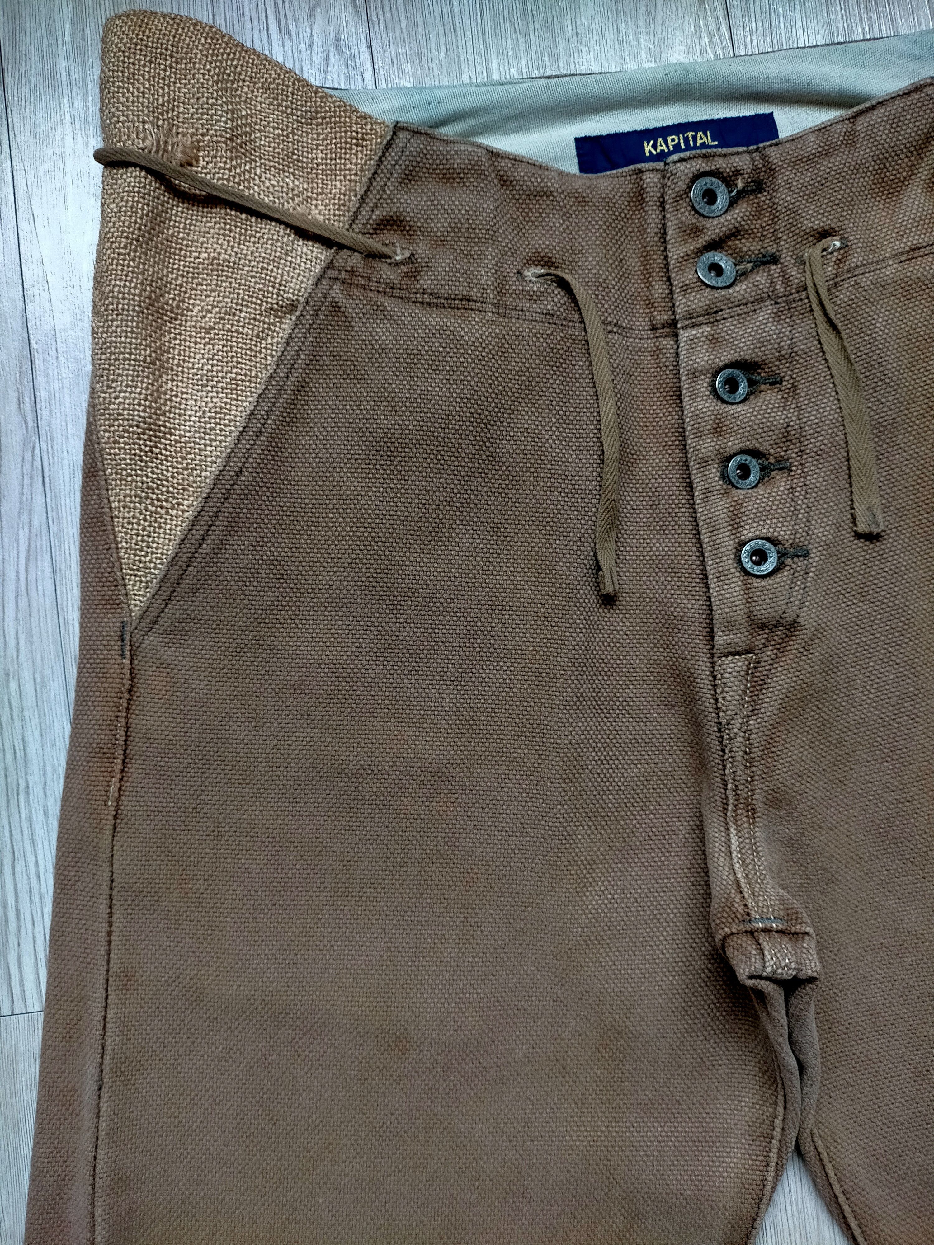 Kapital Kapital Made in japan Loose Wide Leg Button Fly Pants Size US 36 / EU 52 - 6 Thumbnail