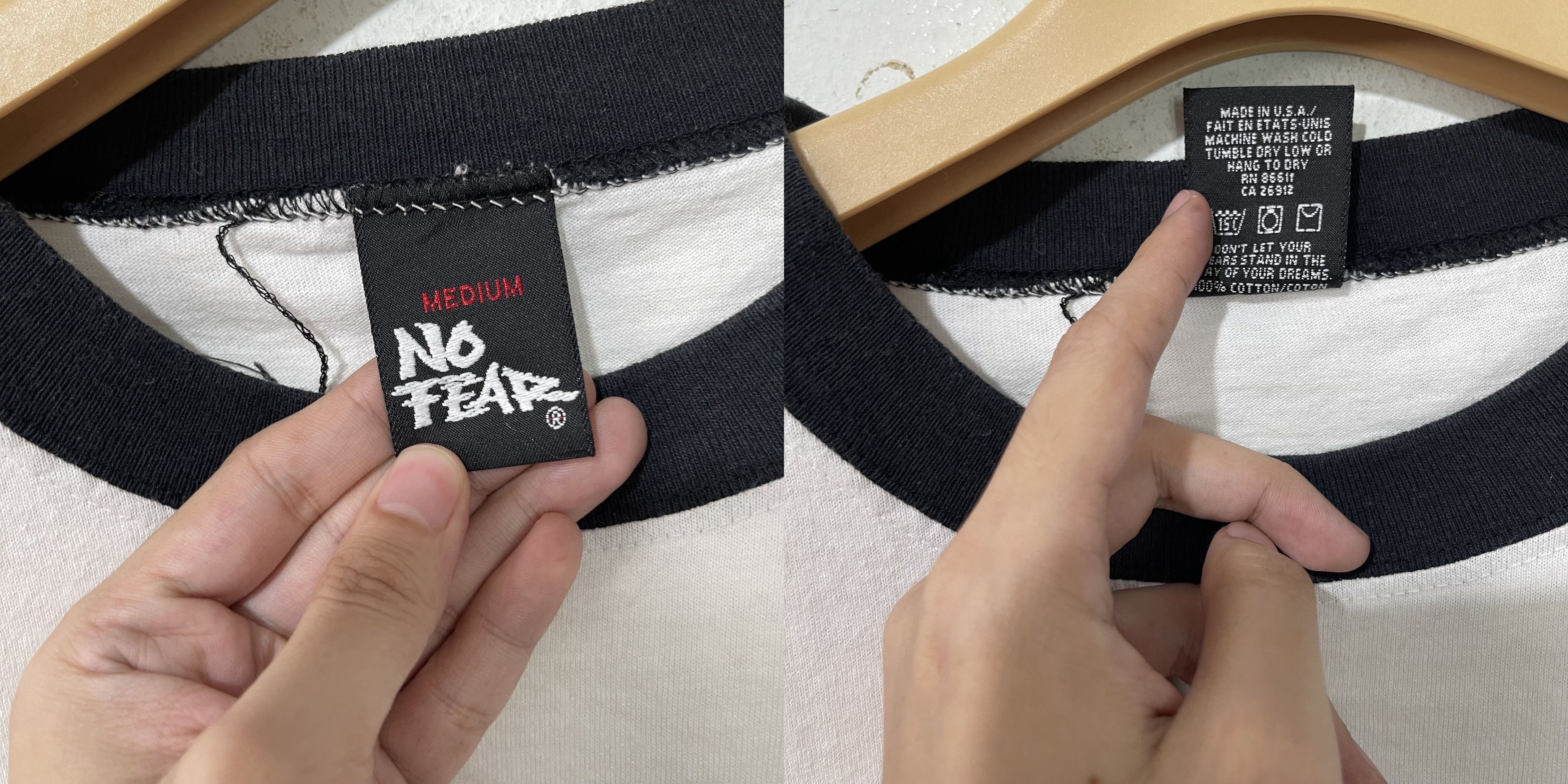 No Fear Vintage 90s No Fear Ringer Tee Size US M / EU 48-50 / 2 - 5 Thumbnail