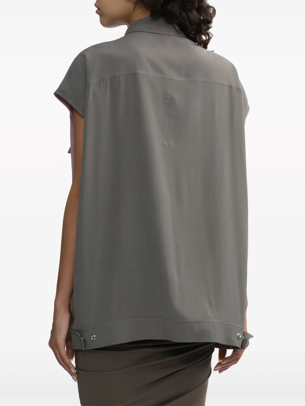 Rick Owens o1y0126 Patterned Shirt in Antique Rose/Gray Size S / US 4 / IT 40 - 4 Thumbnail