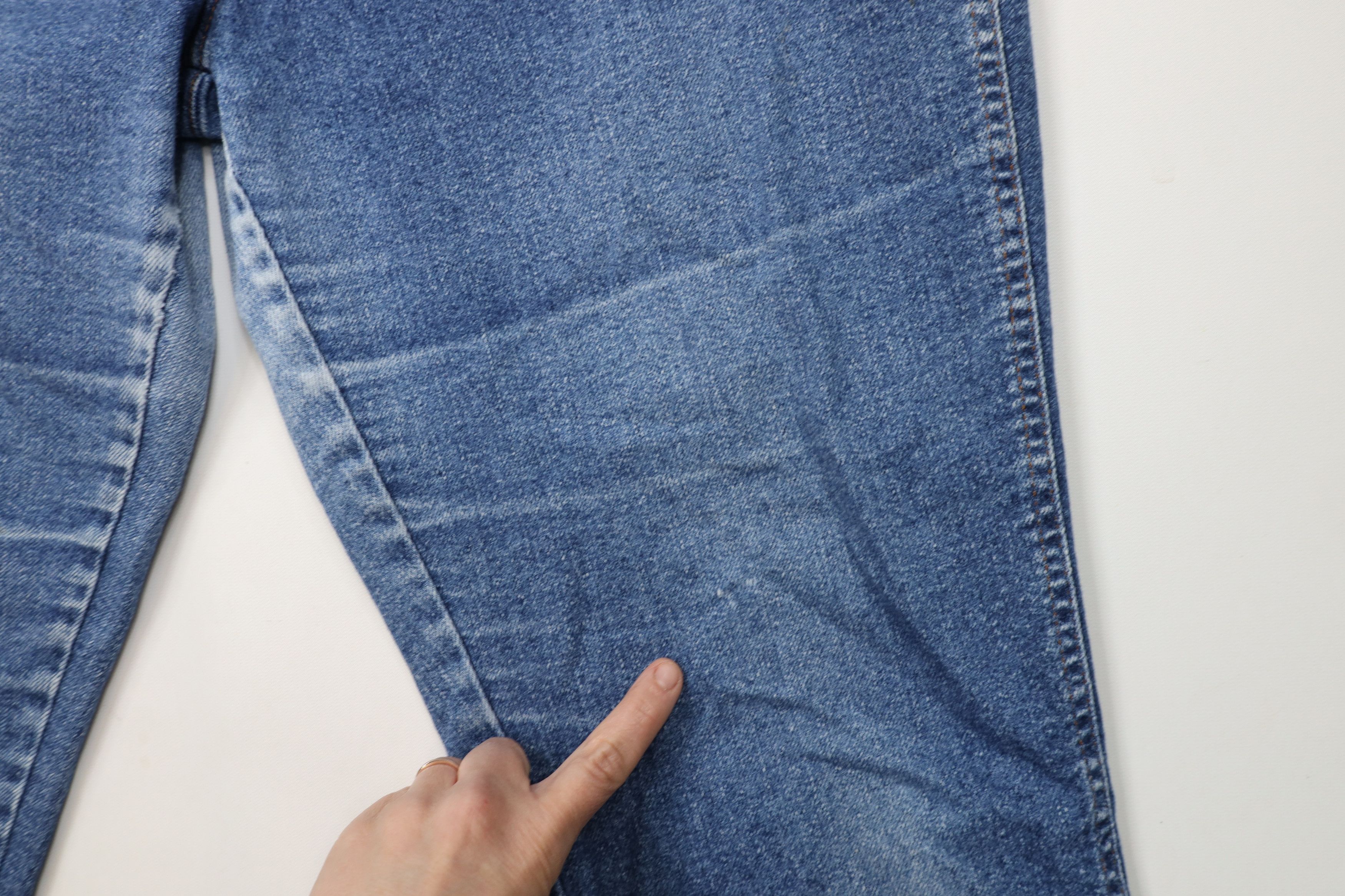 Vintage Vintage 90s Streetwear Tapered Leg Denim Jeans Blue USA Size 42" / US 20 - 5 Thumbnail