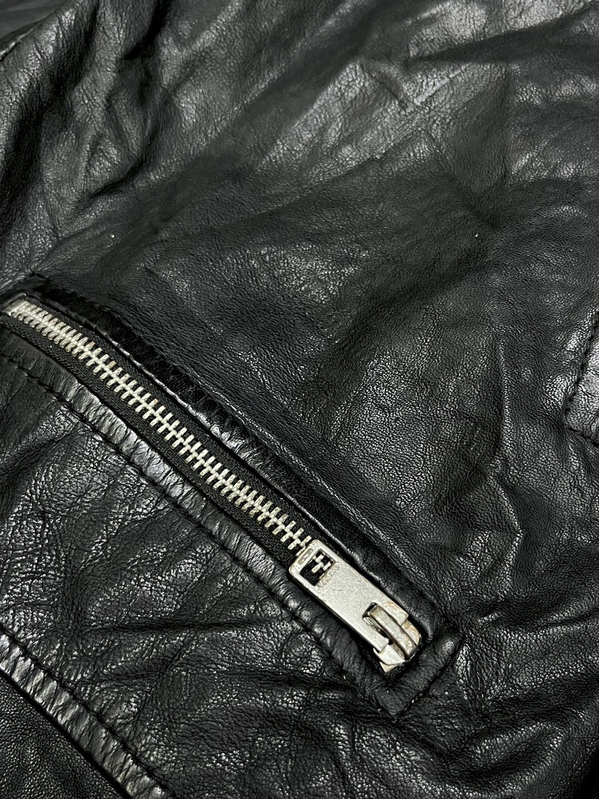 Diesel 🔥FYE💥Diesel “Silence/Noise” Moto Leather Jacket Rare Size US M / EU 48-50 / 2 - 8 Thumbnail
