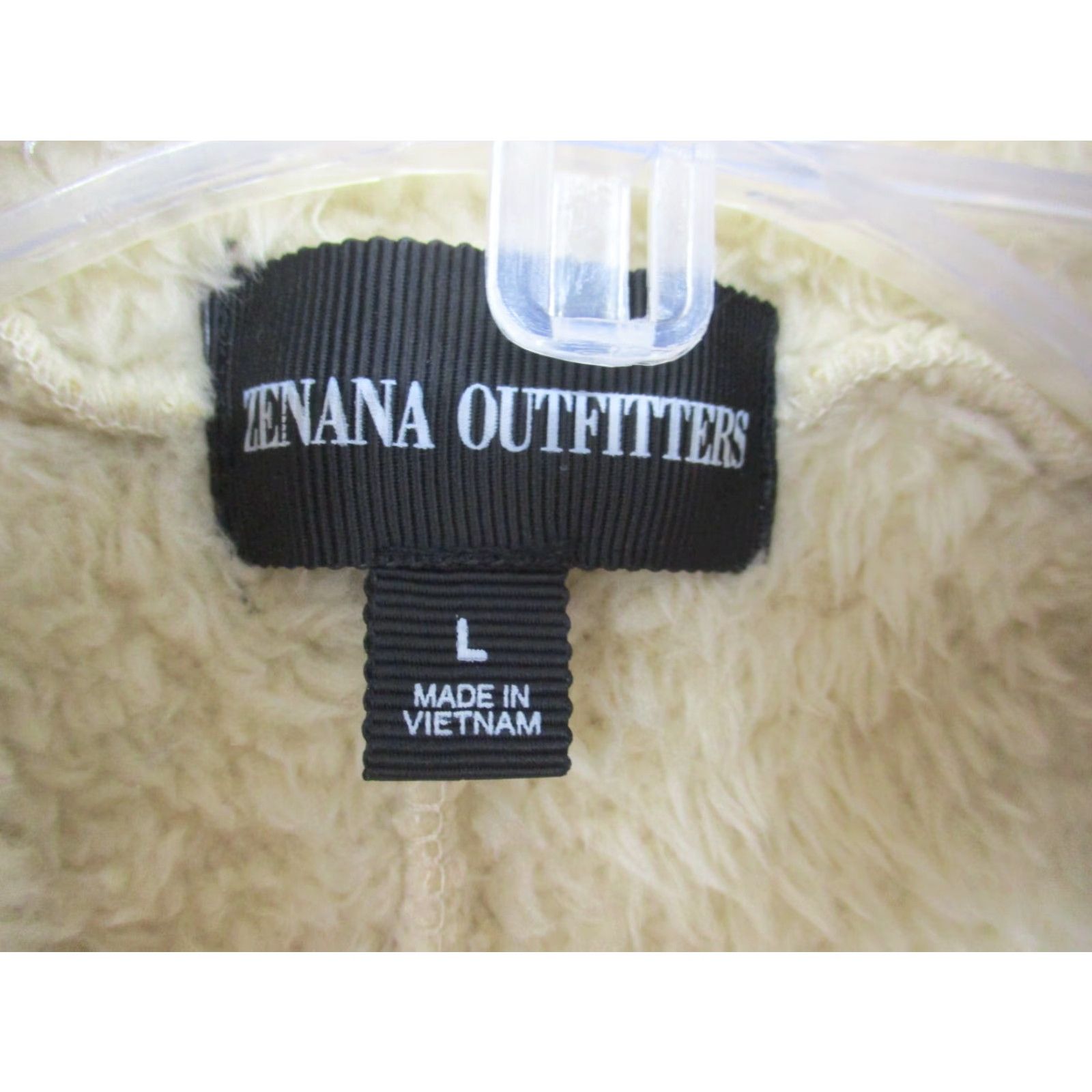 Vintage Zenana Outfitters Shrug Vest Faux Fur Cream Hooded Pockets Open Front Large Size L / US 10 / IT 46 - 3 Thumbnail