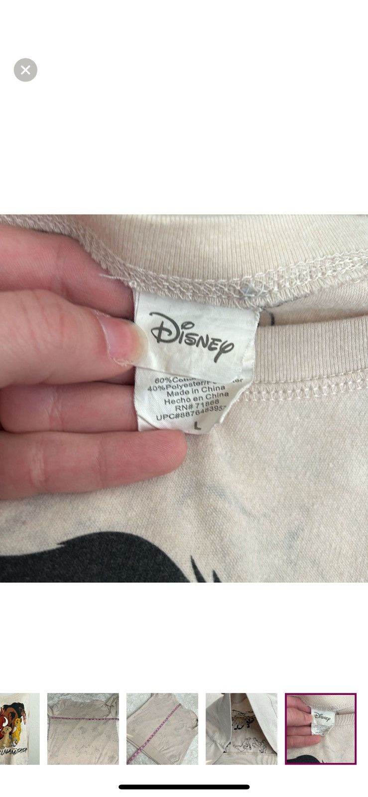 Disney Disney large lion king sweatshirt Size L / US 10 / IT 46 - 6 Thumbnail