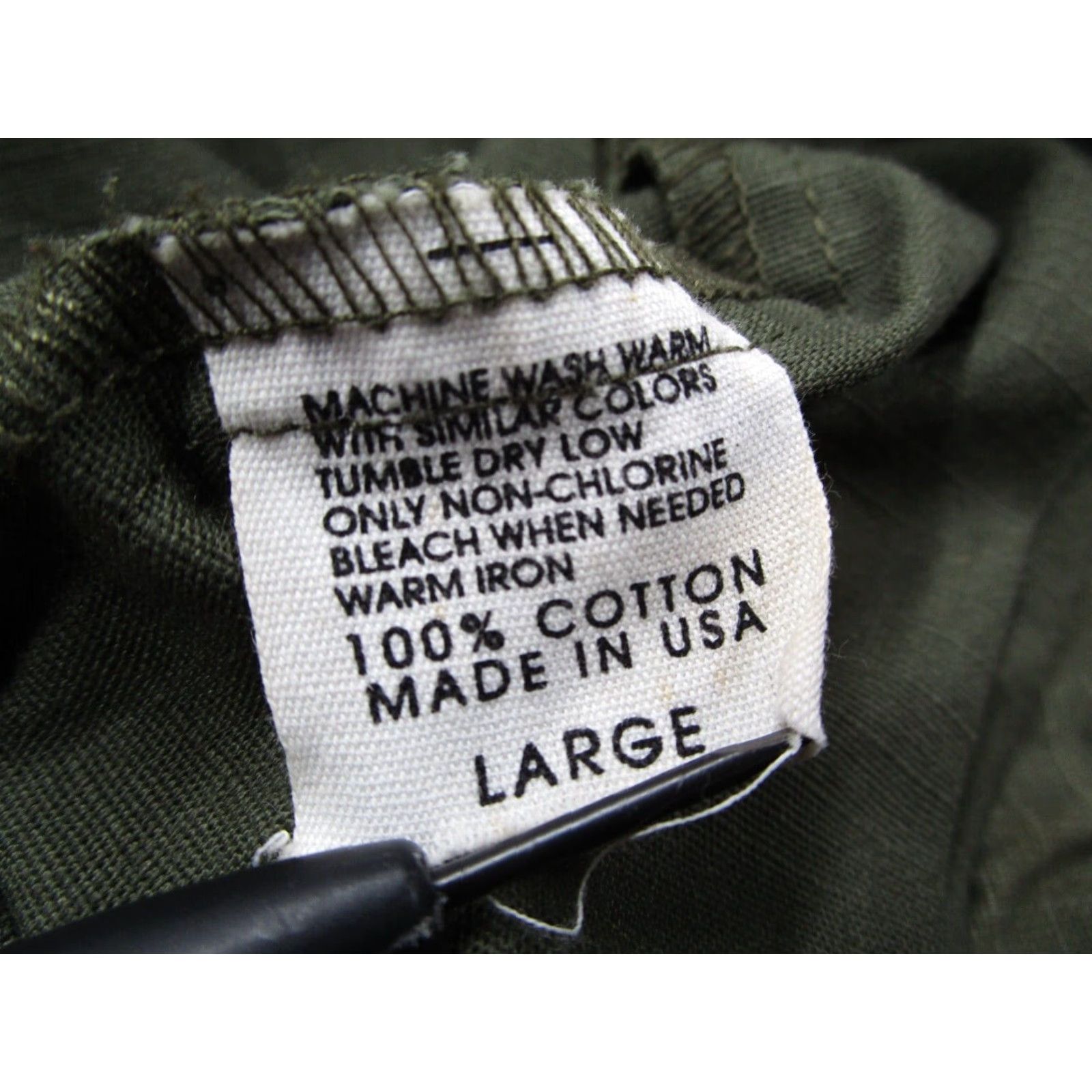 Vintage 68 & Brothers Men's Green Full Zip Ripstop Bomber Jacket Large Size US L / EU 52-54 / 3 - 3 Thumbnail
