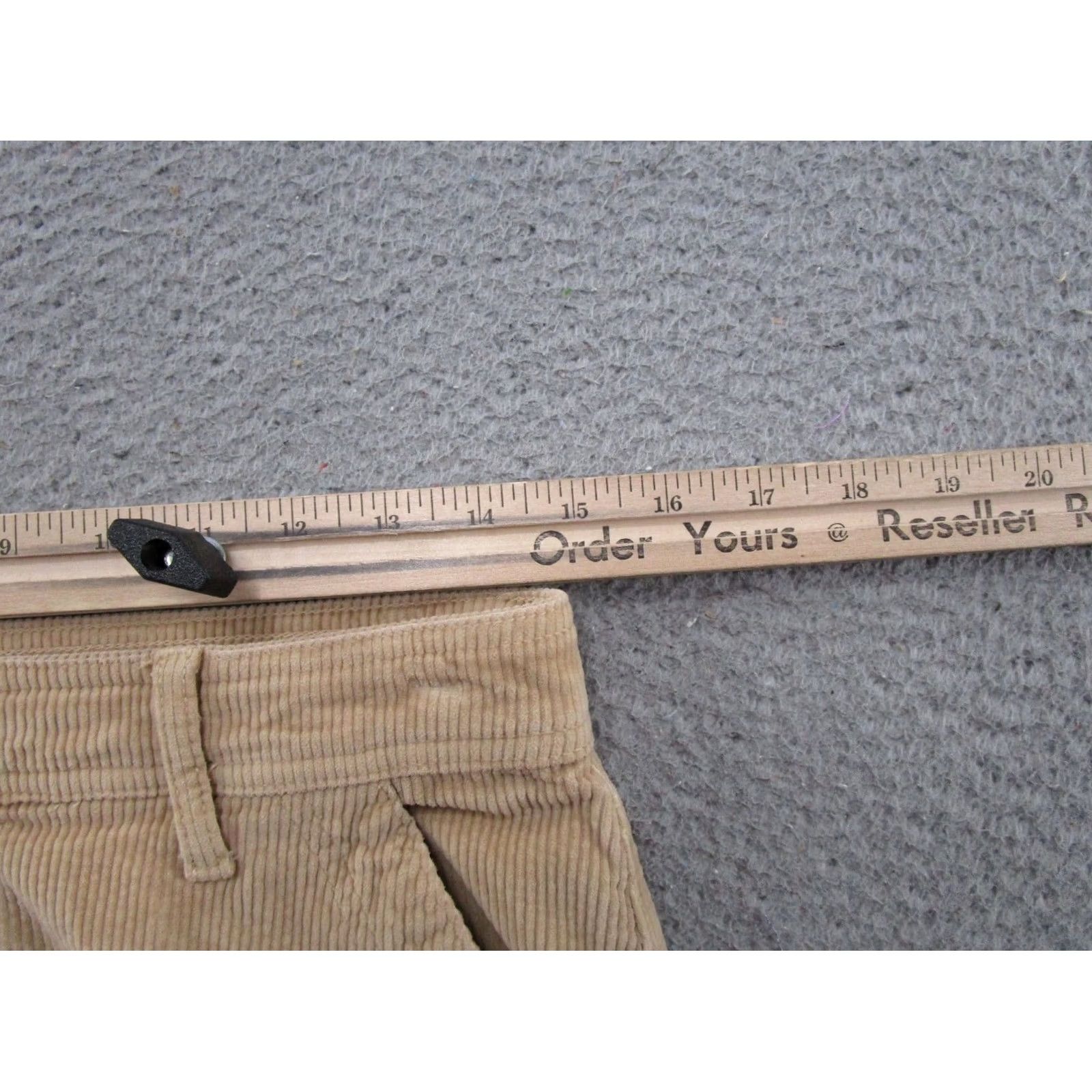 American Eagle Outfitters VINTAGE American Eagle Pants Womens 8 Tan Baggy Wide Leg Cargo Corduroy Super High Rise Size 30" / US 8 / IT 44 - 7 Thumbnail
