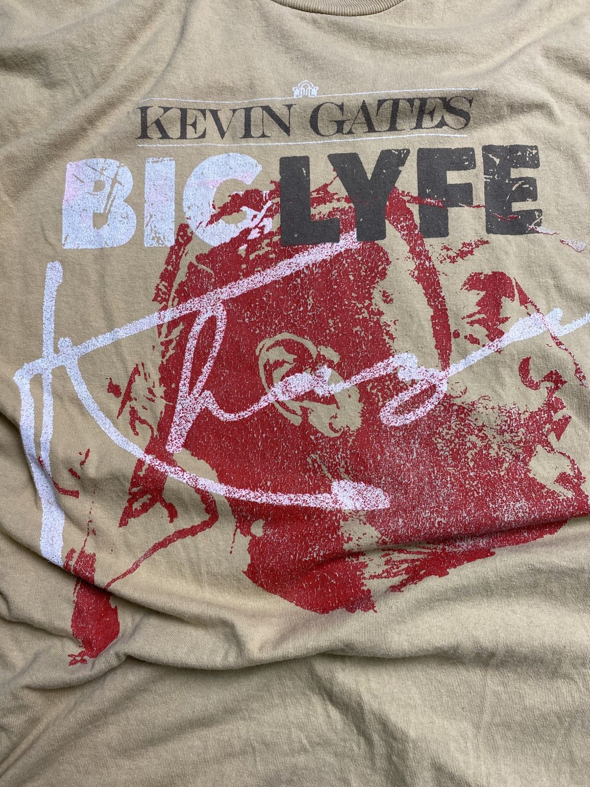 Japanese Brand Official TShirt The BIG LYFE Song Kevin Gate American Rapper Size US L / EU 52-54 / 3 - 2 Thumbnail