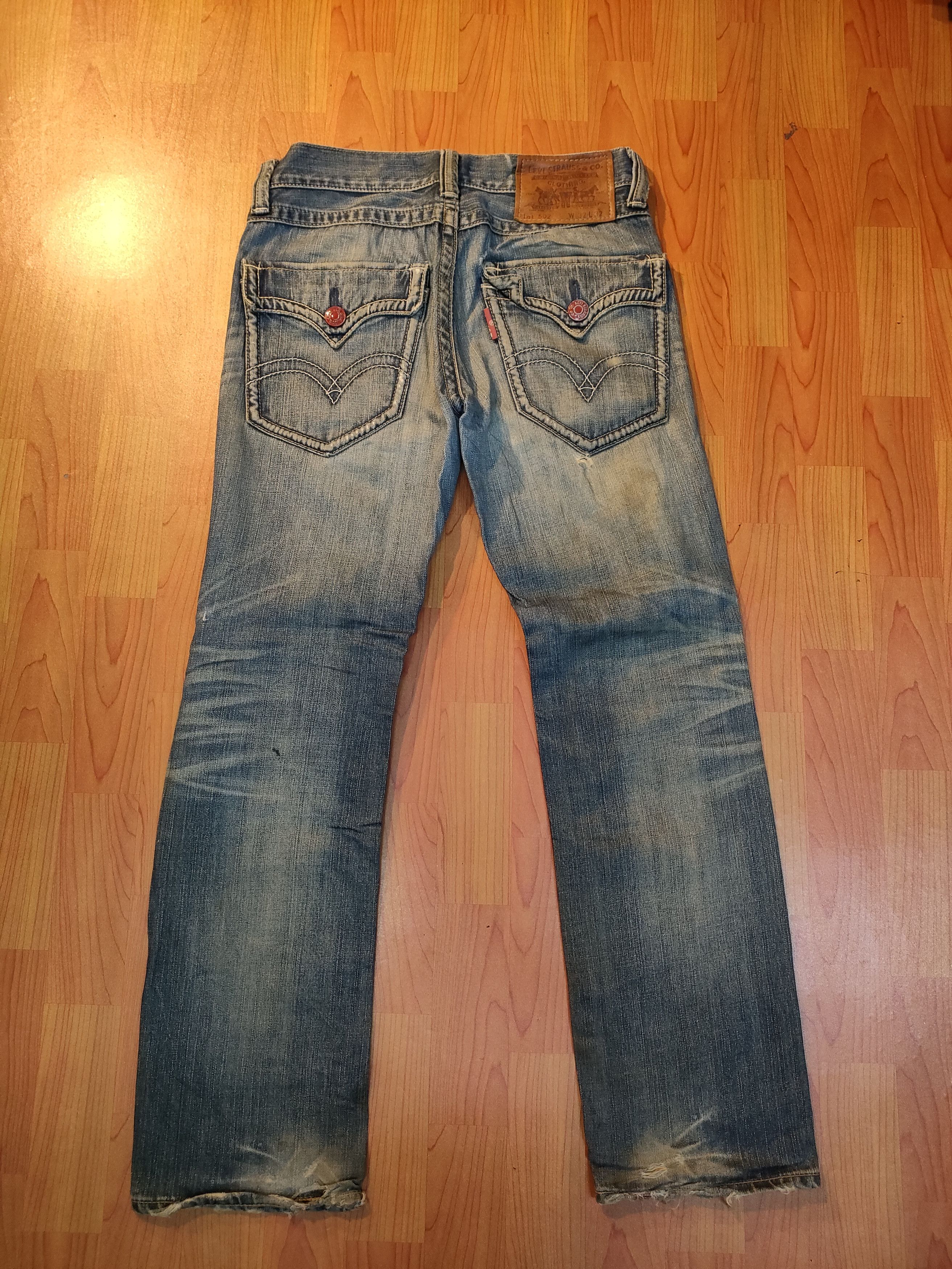 Levi's Vintage Clothing Distressed Levi's 502 Flare Jeans Size US 32 / EU 48 - 5 Thumbnail