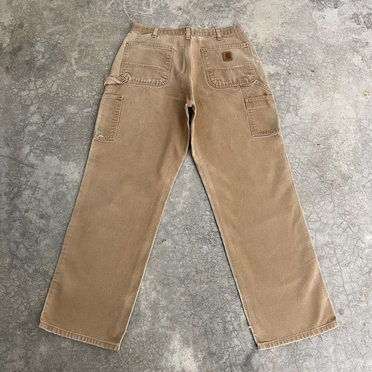 Carhartt Vintage Carhartt Faded Tan Carpenter Work Pants Size US 32 / EU 48 - 13 Thumbnail
