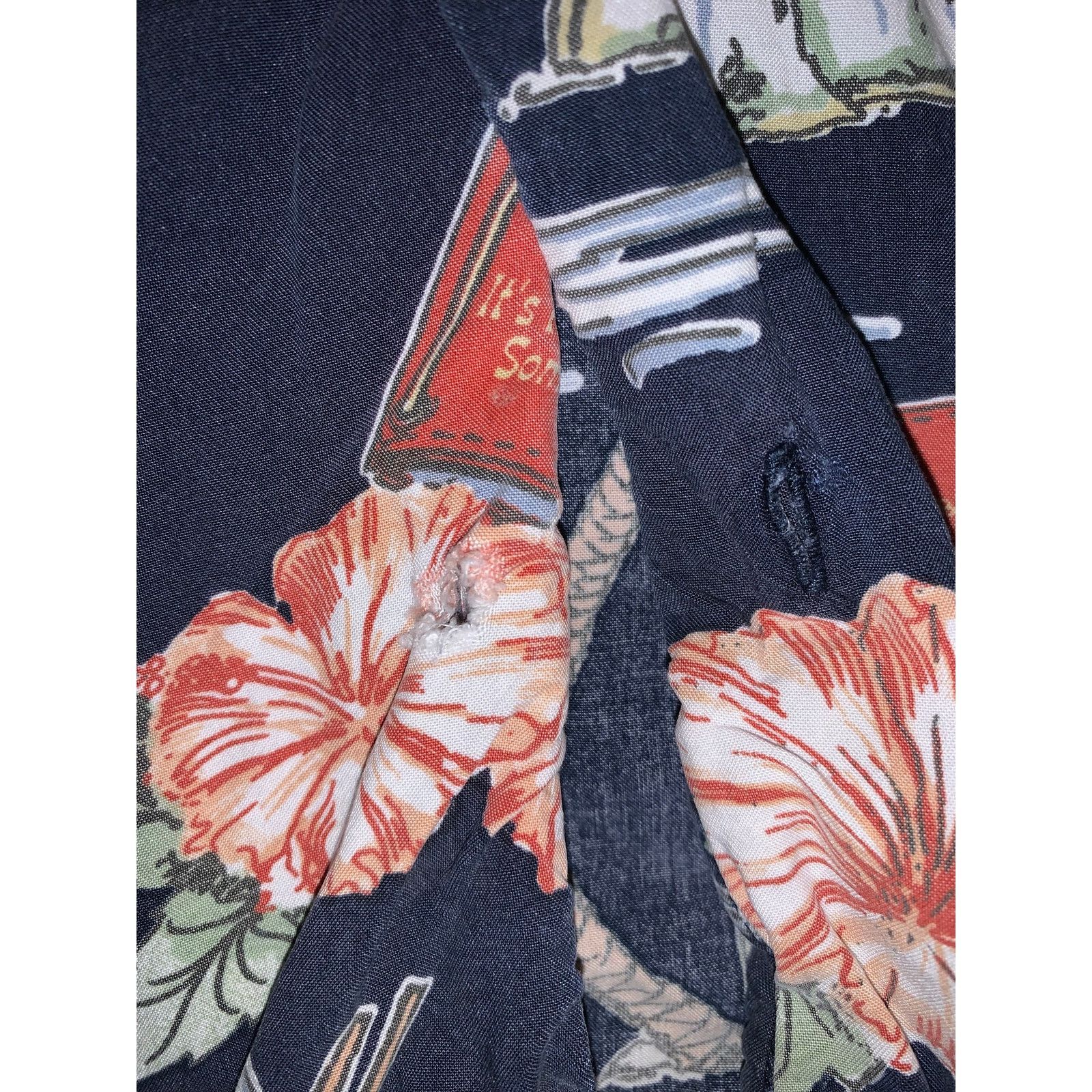 Big Dogs × Vintage Big Dogs Hawaiian Shirt XL Navy Rayon Aloha Camp Shirt 90s Size US XL / EU 56 / 4 - 5 Thumbnail