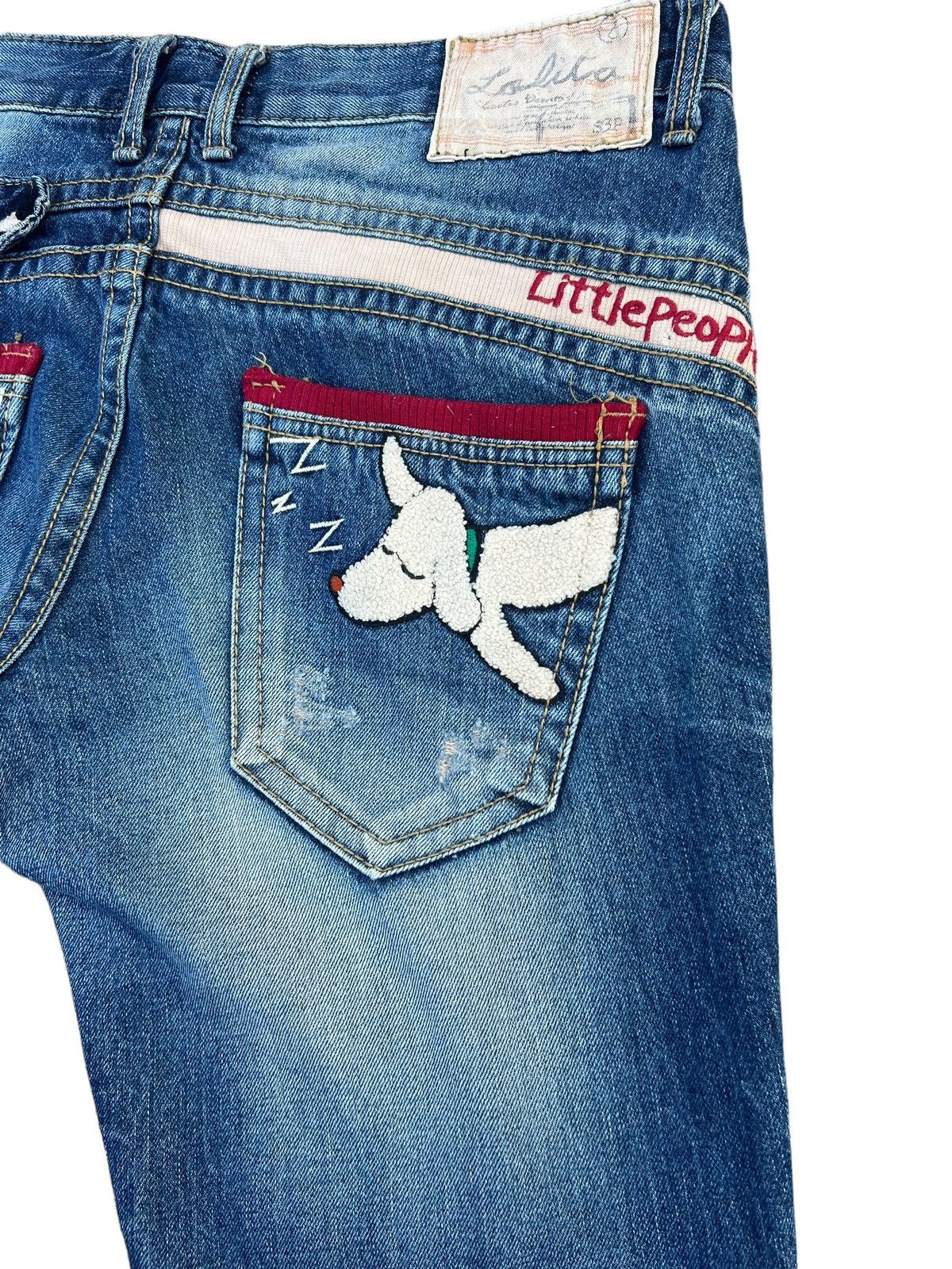 Japanese Brand RARE! Yoshitomo Nara Lolita Vintage Denim Jeans Size US 32 / EU 48 - 15 Thumbnail