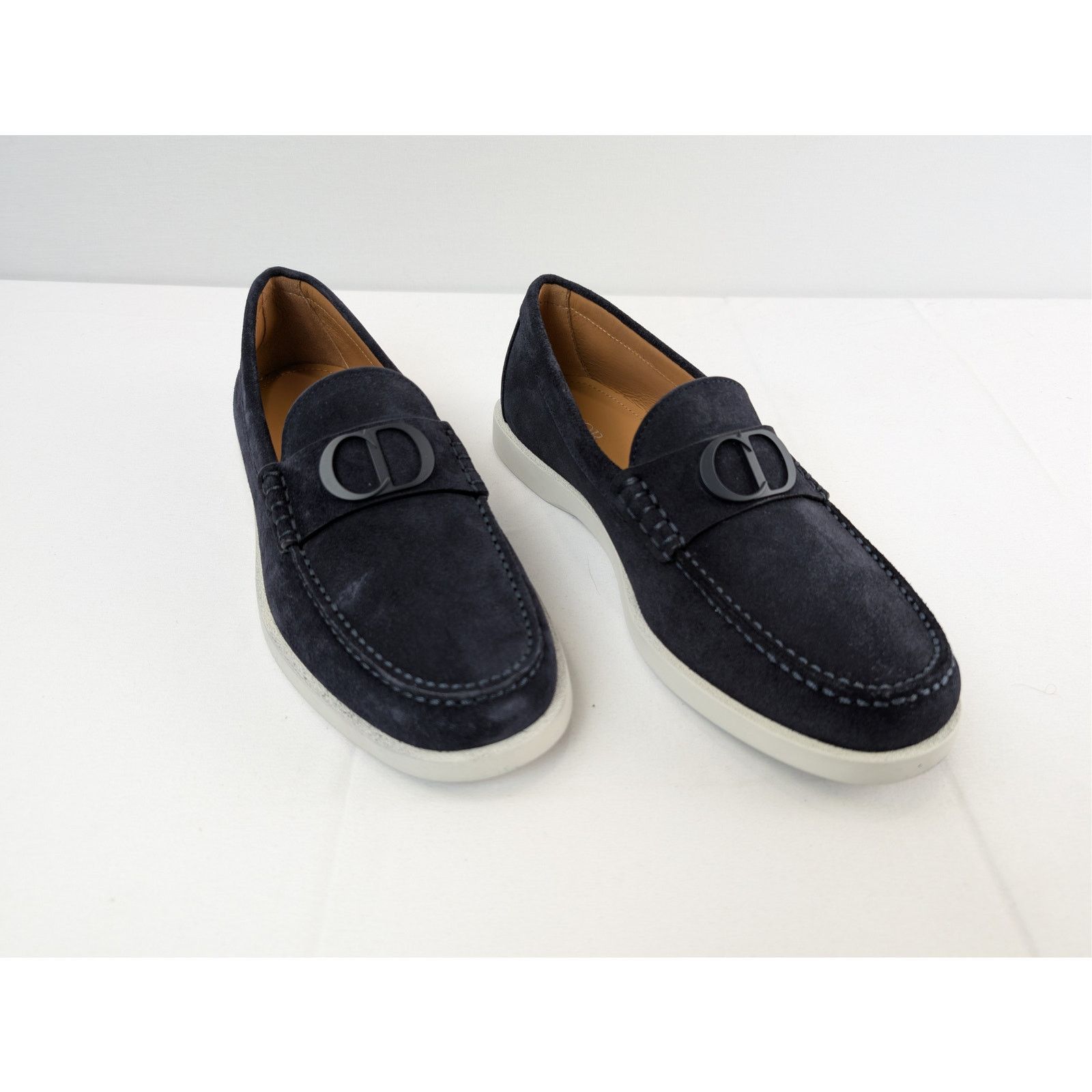 Dior o1rshd1 D'Granville suede Loafers Shoe Boots in navy blue Size US 8 / EU 41 - 6 Thumbnail