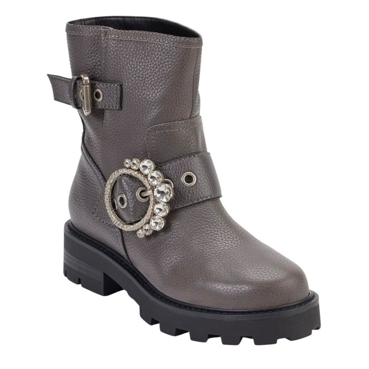 KARL LAGERFELD / Marceau / Grey / Leather Lug-Sole / Combat