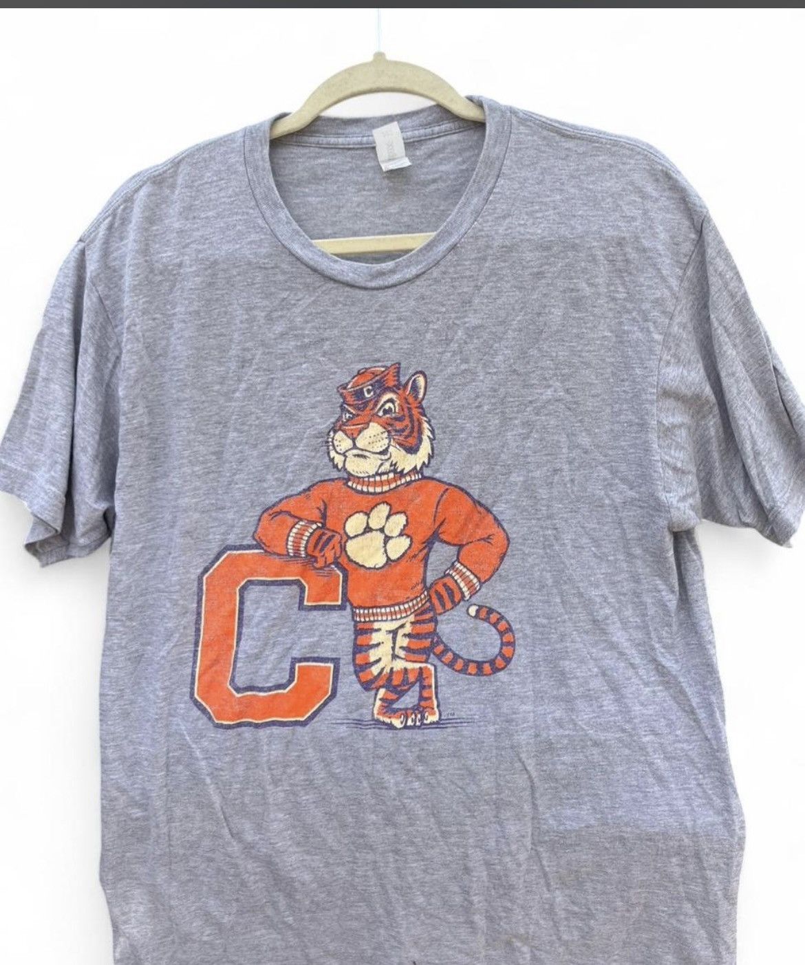 Tultex Tigertown Clemson Banks Cartoon Tiger Tee Style Large Size US L / EU 52-54 / 3 - 4 Thumbnail