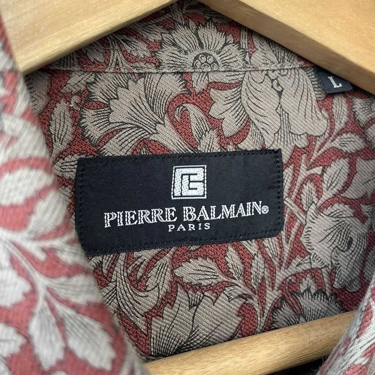 Pierre Balmain Pierre Balmain Paris Vintage Floral Designer Shirt Size US L / EU 52-54 / 3 - 8 Thumbnail