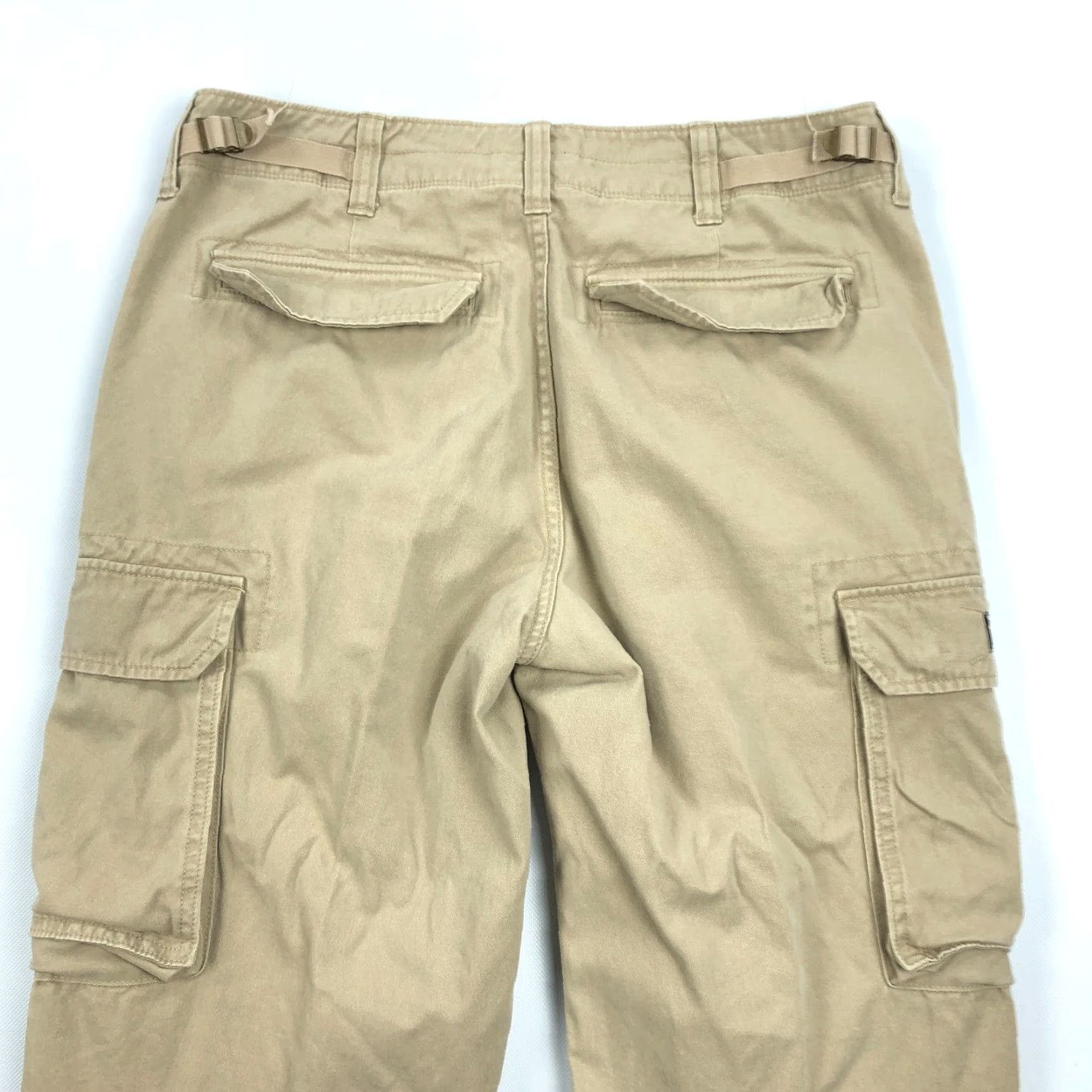 Vintage Polo Jeans Co. Ralph Lauren Men's Cargo Pants 34x32 Khaki Cotton Outdoor Casual Pants Size US S / EU 44-46 / 1 - 5 Thumbnail