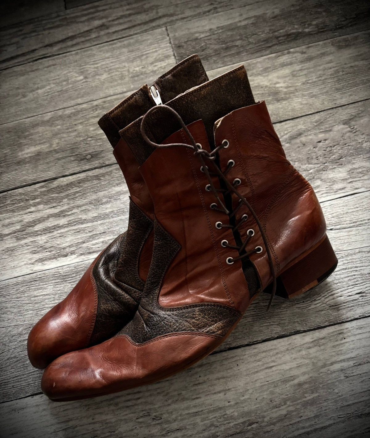 Tornado Mart Tornado Mart Cuban Heel leather boots tornado mart Size US 9 / EU 42 - 1 Thumbnail