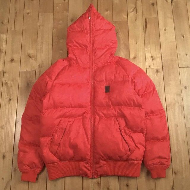 Bape BAPE Solid camo full zip hoodie puffer down jacket APE NIGO Size US XL / EU 56 / 4 - 2 Thumbnail