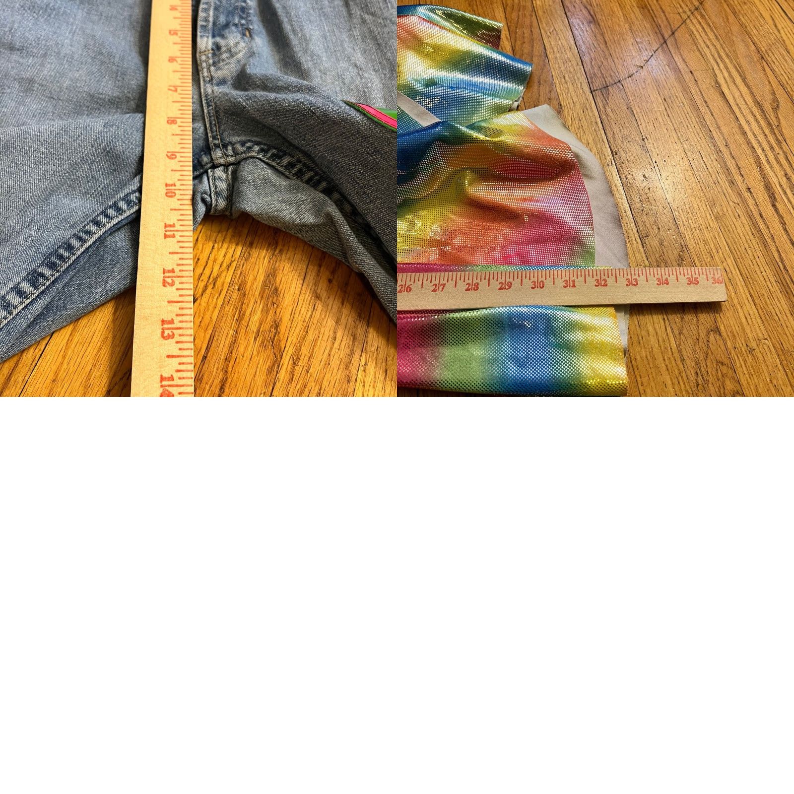 Gap Gap Jeans Womens Bell Bottom Flare Pants Rainbow Low Rise 1 Juniors Blue 27x32 Womens Size 25" / US 0 / IT 36 - 8 Thumbnail