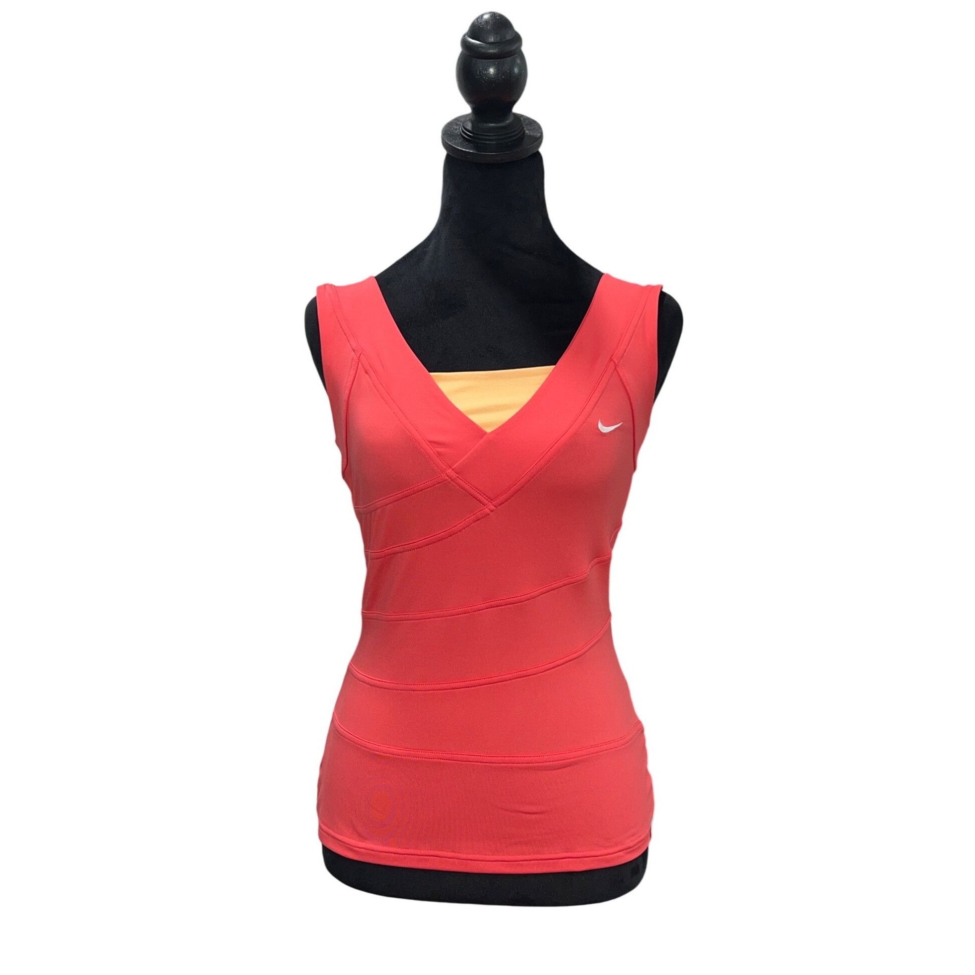 Nike Nike Dri-Fit Coral Athletic Tank Top With Built-In Yellow Br Size S / US 4 / IT 40 - 5 Thumbnail
