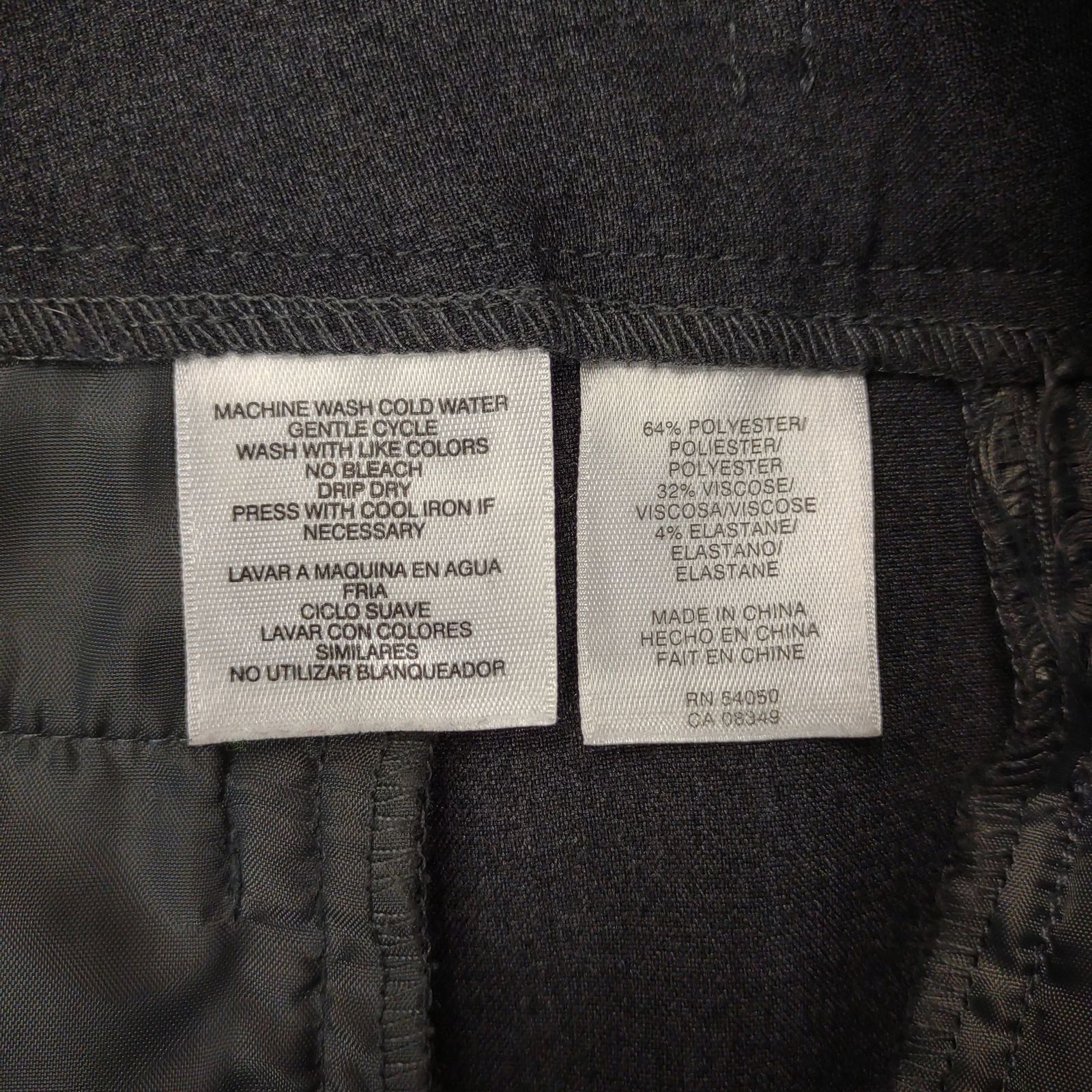 Anne Klein Anne Klein Women's 14 Gray Wide Leg Dress Pants High Waist Size 36" / US 14 / IT 50 - 6 Thumbnail