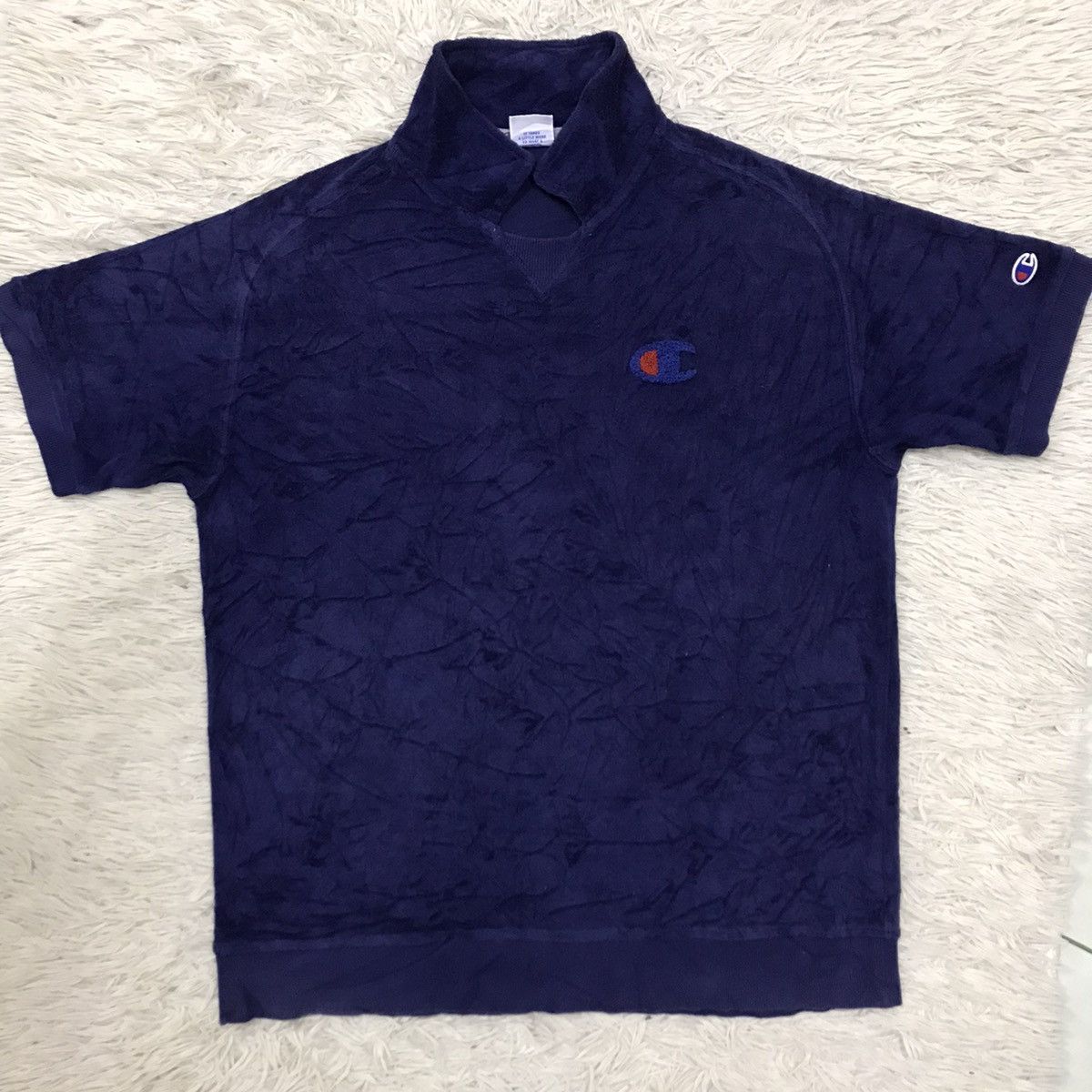 Champion Vintage Champion Micro Fleece Polo Shirt Size US M / EU 48-50 / 2 - 6 Thumbnail