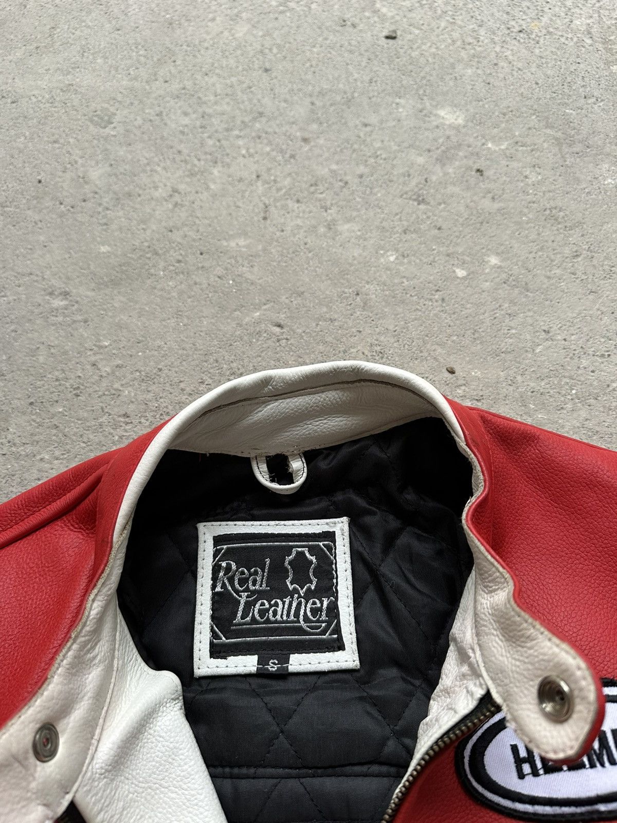 Lucky Brand Lucky Strike Exklusiv Arrow Leather Jacket S red white Size US S / EU 44-46 / 1 - 9 Thumbnail