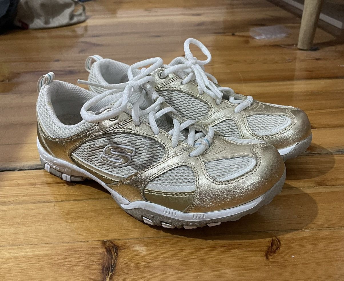 SKECHERS Vintage Sketchers Low top sneakers in White and Gold Size US 5.5 / IT 35.5 - 7 Thumbnail