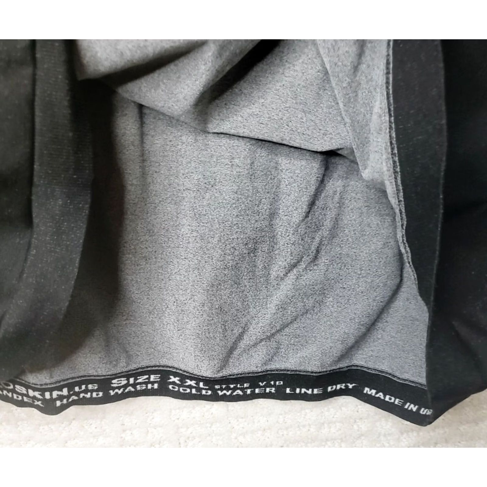 Vintage Xoskin Black Gray Athletic Compression Shirt Men's XXL Short Sleeve Pullover Size US XXL / EU 58 / 5 - 6 Thumbnail