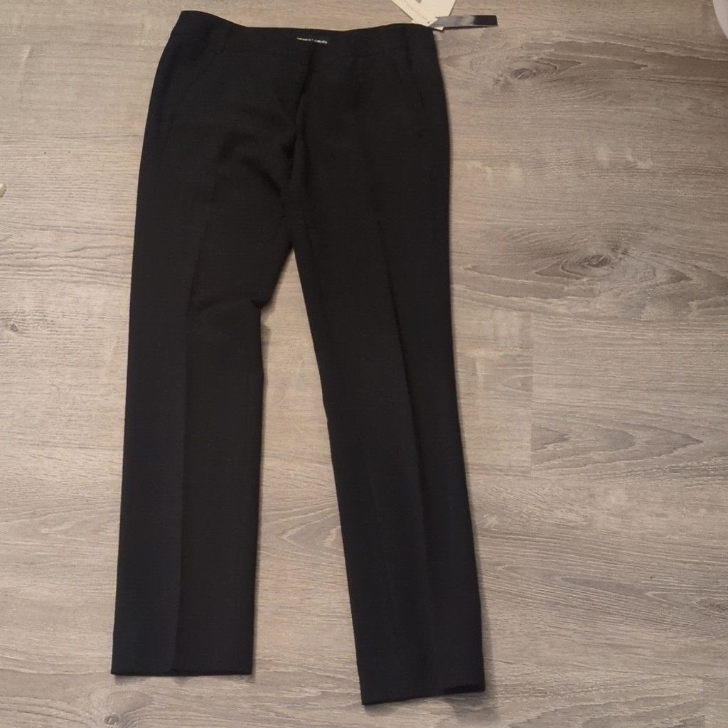 Other Amanda + Chelsea Black Contemp. Fit Narrow Leg Trousers Sz 0 Size 25" / US 0 / IT 36 - 1 Thumbnail