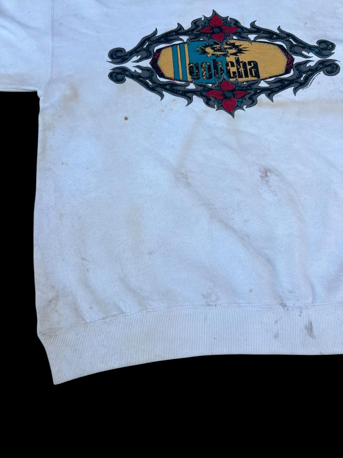Gotcha Ageing Dirty Stains Vintage 90s Gotcha Sweatshirt Size US L / EU 52-54 / 3 - 16 Thumbnail