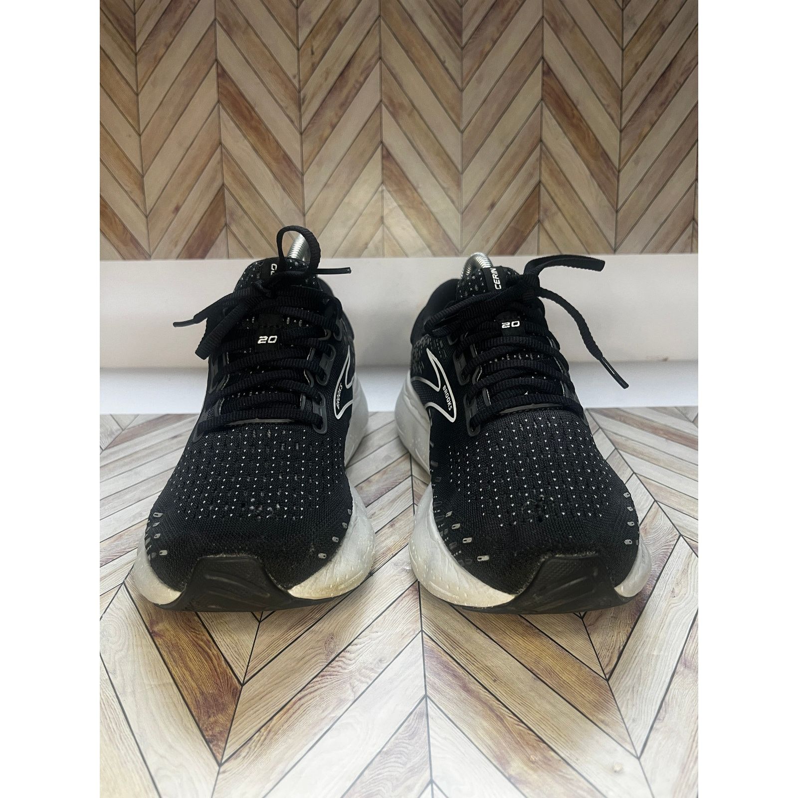 Brooks Brooks Glycerin 20 Running Shoes Black/White/Alloy Wide US 8 Size US 8 / IT 38 - 3 Thumbnail