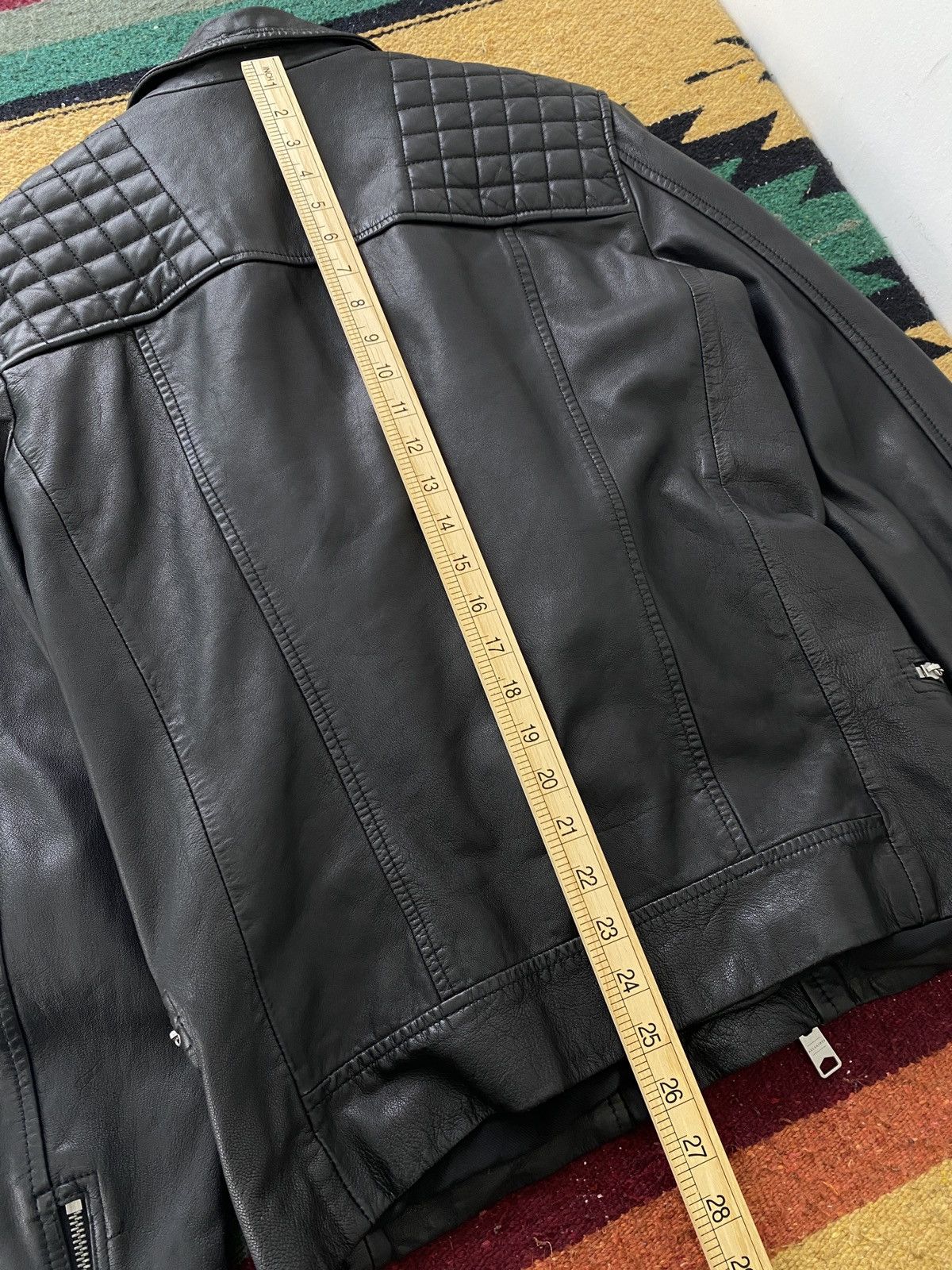 Allsaints AllSaints Rowley Leather Biker Jacket Size US XS / EU 42 / 0 - 6 Thumbnail
