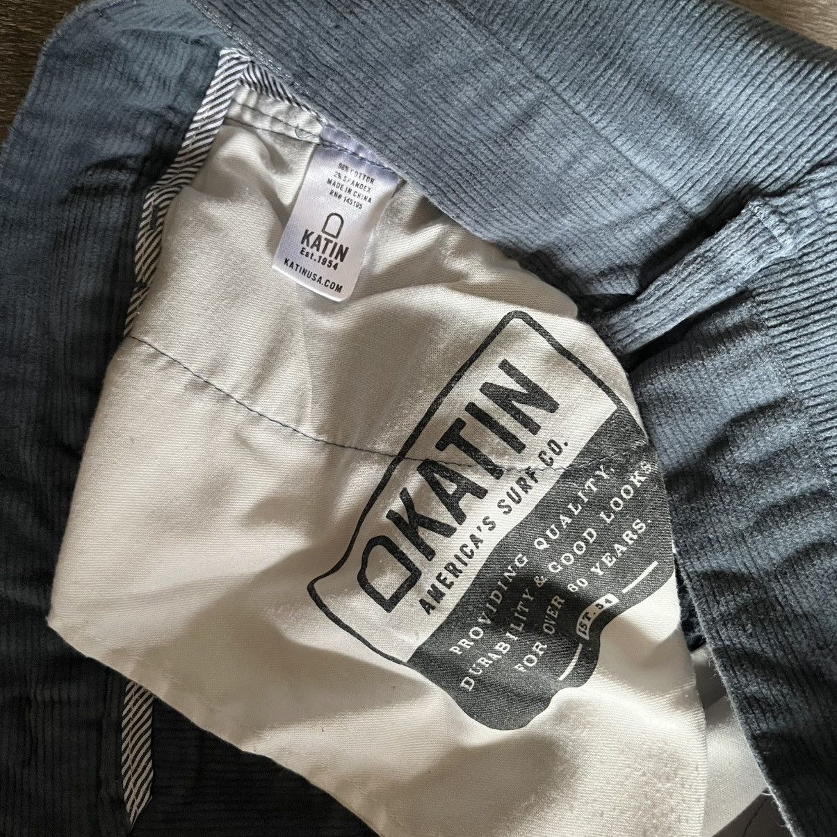 Katin Katin USA Blue Washed Corey Coin Pocket Corduroy Pants 28x30 Size US 28 / EU 44 - 10 Thumbnail