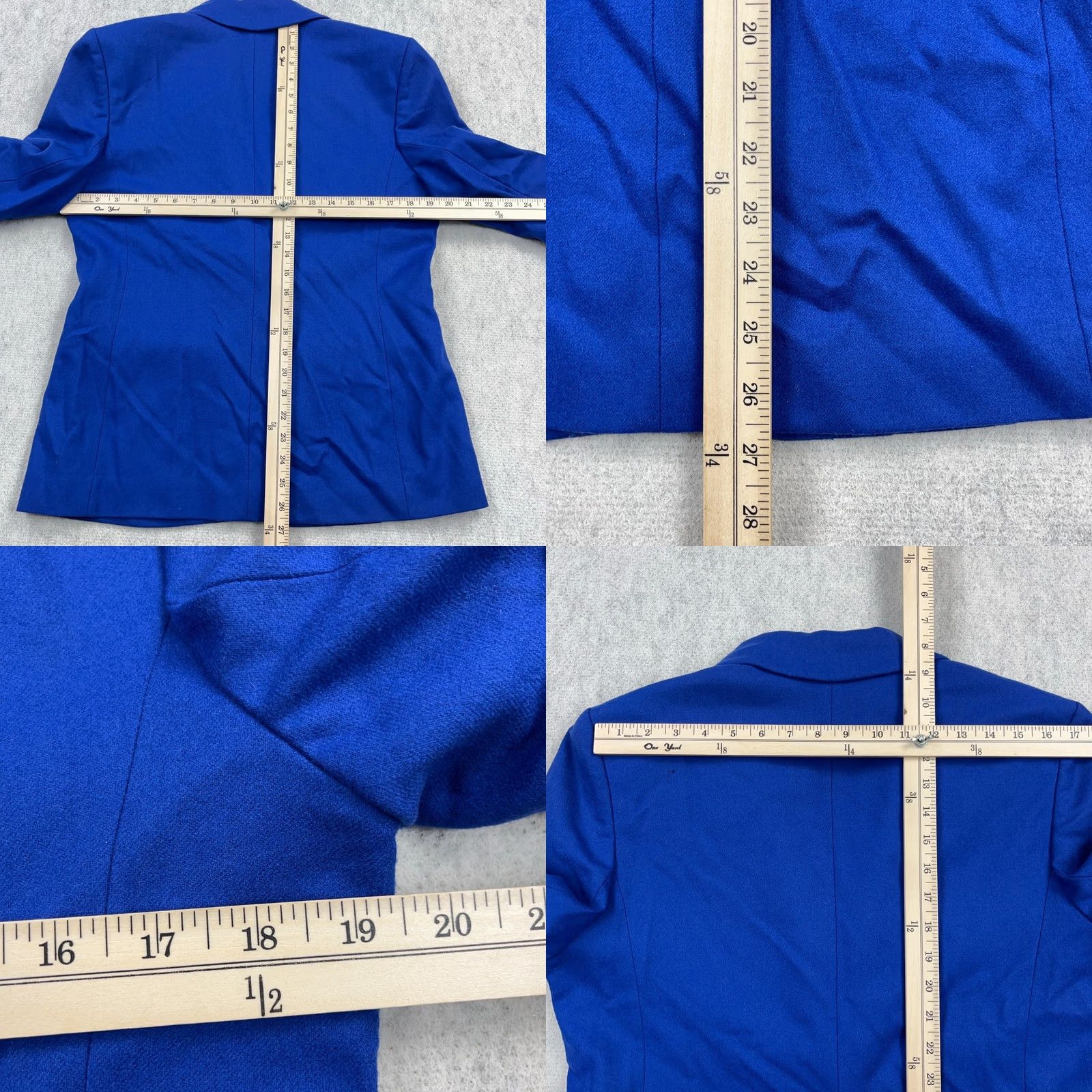 Pendleton VINTAGE Pendleton Blazer Jacket Women 10 Royal Blue Wool Sport Coat USA 80s 90s Size L / US 10 / IT 46 - 9 Thumbnail