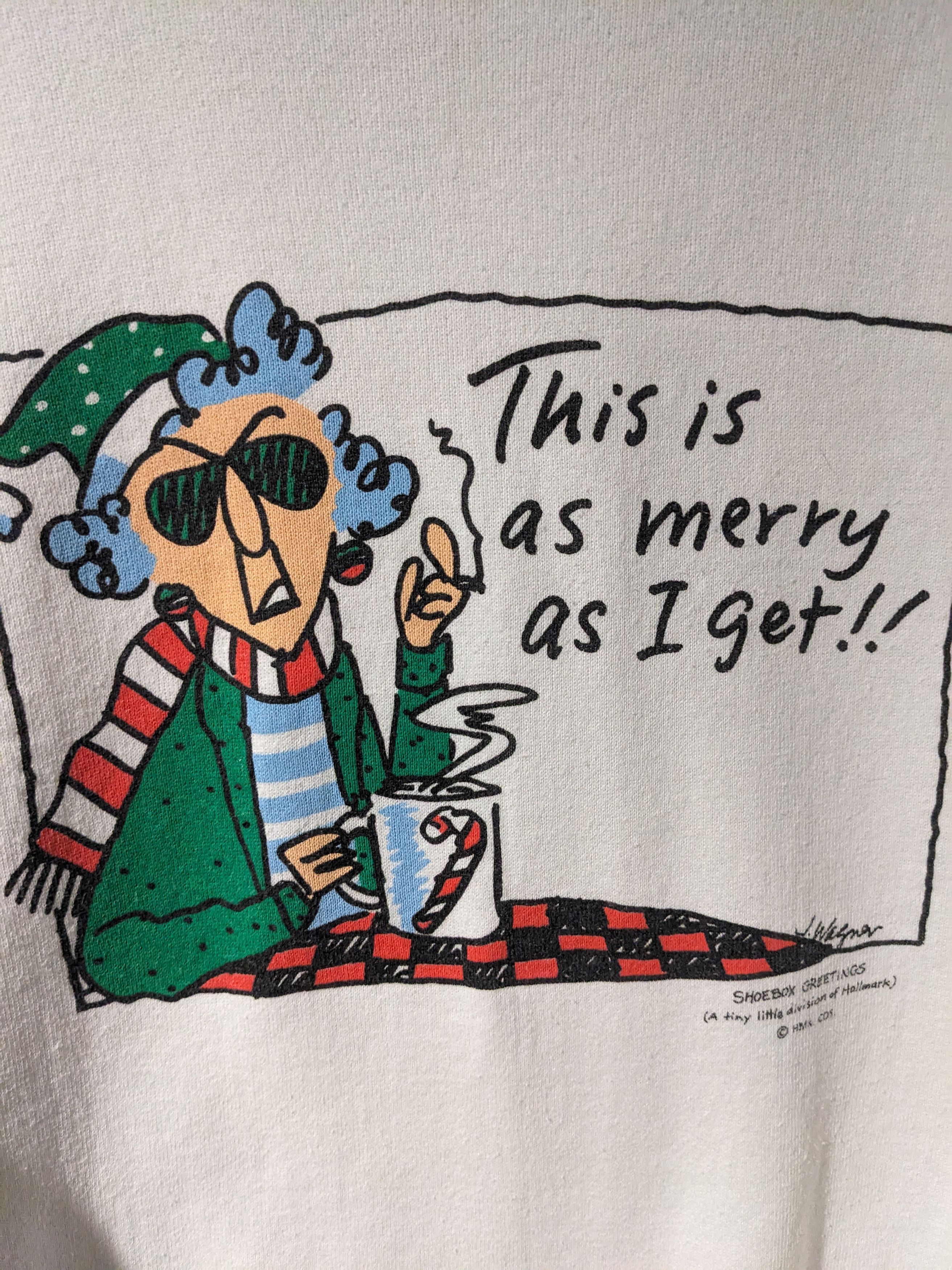 Vintage Vintage 90s Grandma Humor Funnies Comic Shoebox Sweatshirt Size US XL / EU 56 / 4 - 2 Thumbnail