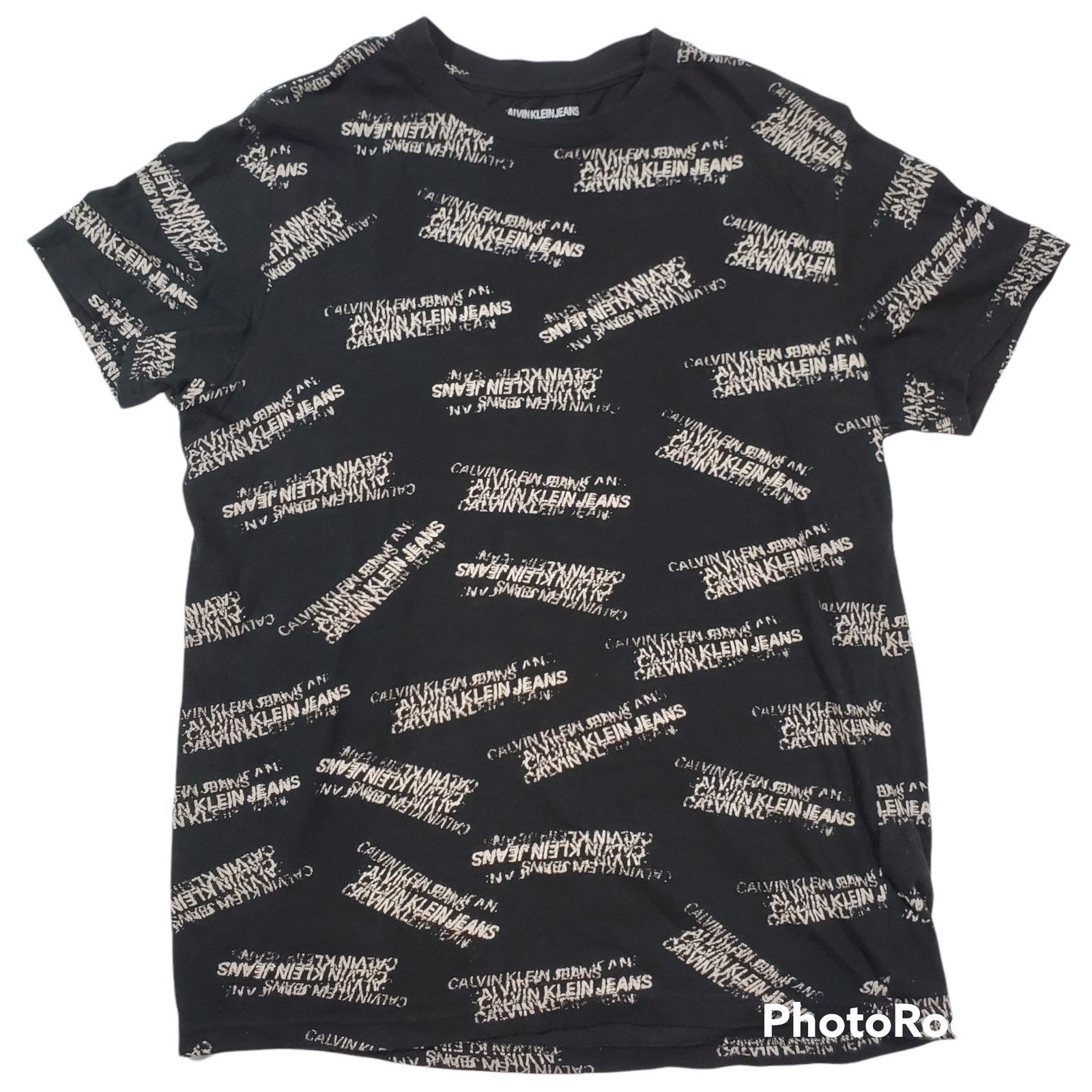 Calvin Klein Calvin Klein | Black T-shirt with Logo Print Design | Small Size US S / EU 44-46 / 1 - 1 Thumbnail