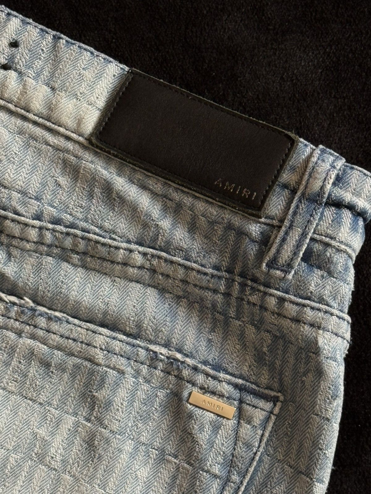 Amiri Amiri Monogram Denim Jeans – Blue Size US 27 - 11 Thumbnail