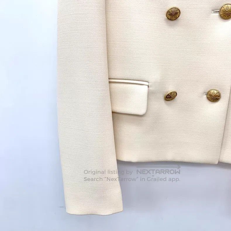 Dior Dior Beige wool lapel double-breasted long-sleeved suit Size M / US 6-8 / IT 42-44 - 4 Thumbnail
