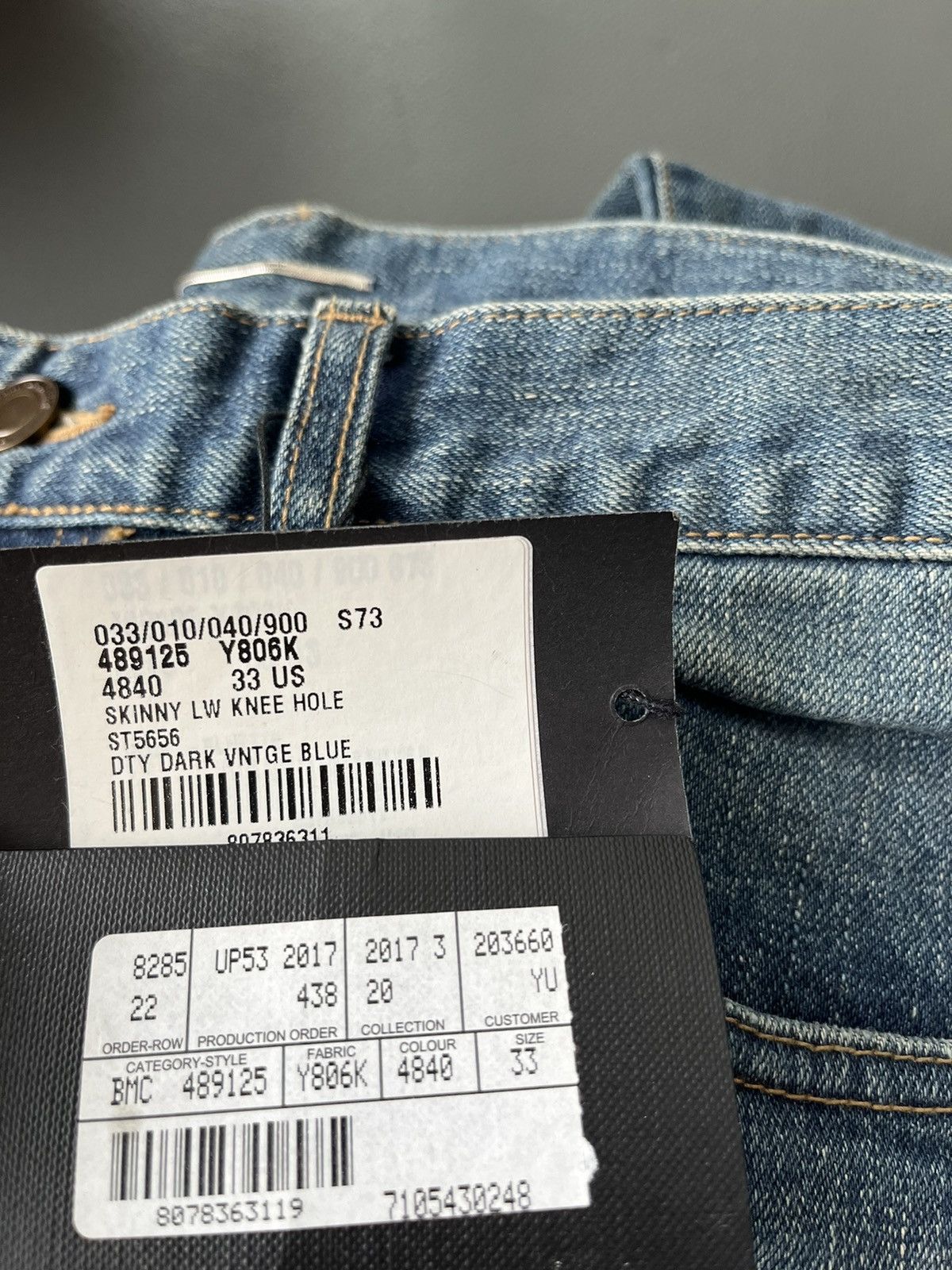 Hedi Slimane × Saint Laurent Paris × Yves Saint Laurent Saint Laurent Runway Sold Out Distressed Ripped Denim Jeans Size US 33 - 7 Thumbnail