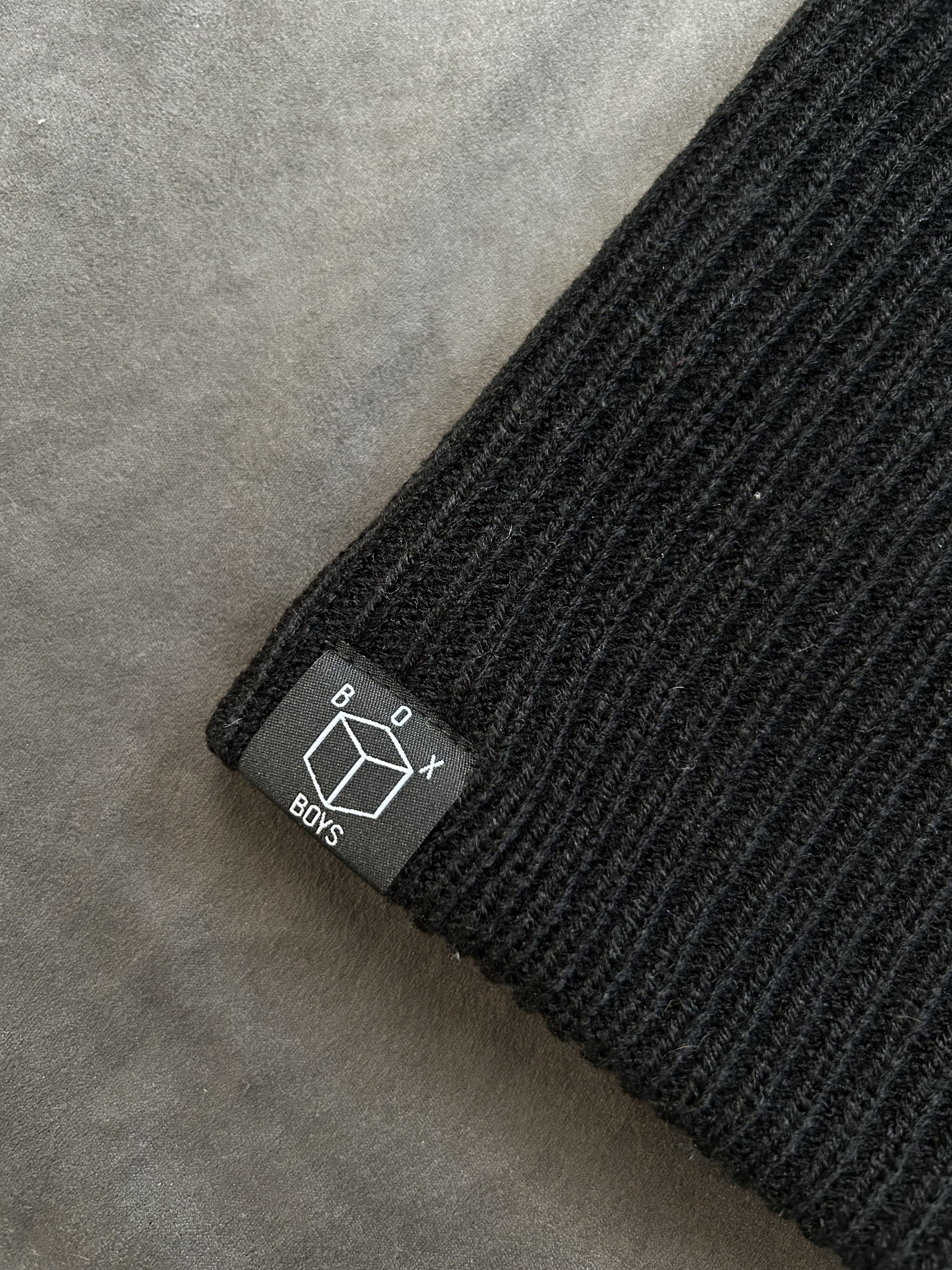 Japanese Brand Rare Box Boys Retro Hearts Black Balaclava Ski Mask OS Size ONE SIZE - 4 Thumbnail