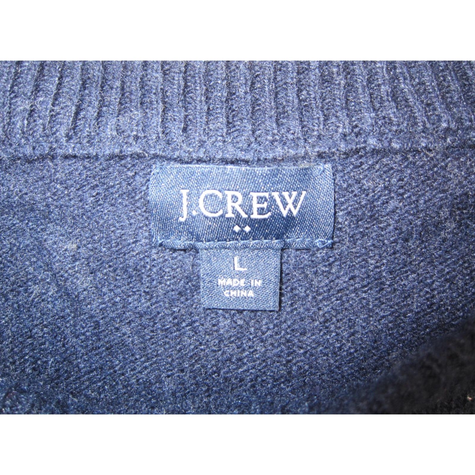 J.Crew J.CREW Sweater Mens Large Blue Fair Isle Crewneck Wool Poly Adult Knit Size US L / EU 52-54 / 3 - 5 Thumbnail