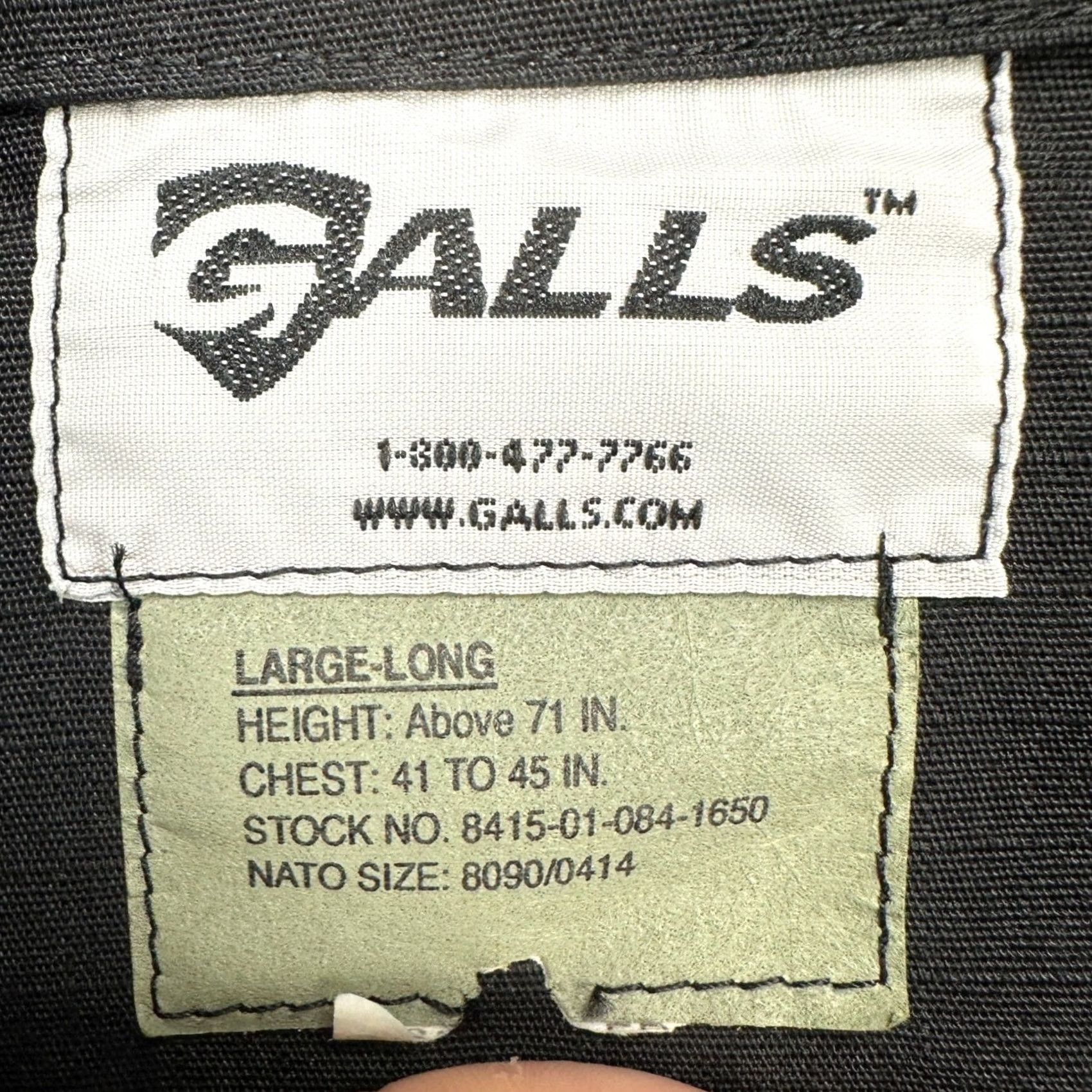 Vintage Galls Mens Tactical Military Shirt Large Black Button Up Flap Pocket Ripstop Size US L / EU 52-54 / 3 - 4 Thumbnail