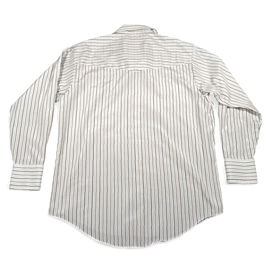 Vintage VINTAGE Plains Western Shirt Mens Adult Large White Striped Pearl Snap Cowboy 90s Size US L / EU 52-54 / 3 - 3 Thumbnail