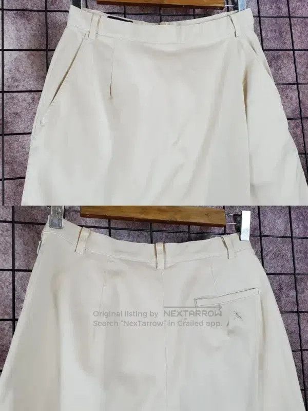 Burberry Burberry Summer Beige Embroidered Logo Shorts. Size 26" / US 2 / IT 38 - 4 Thumbnail