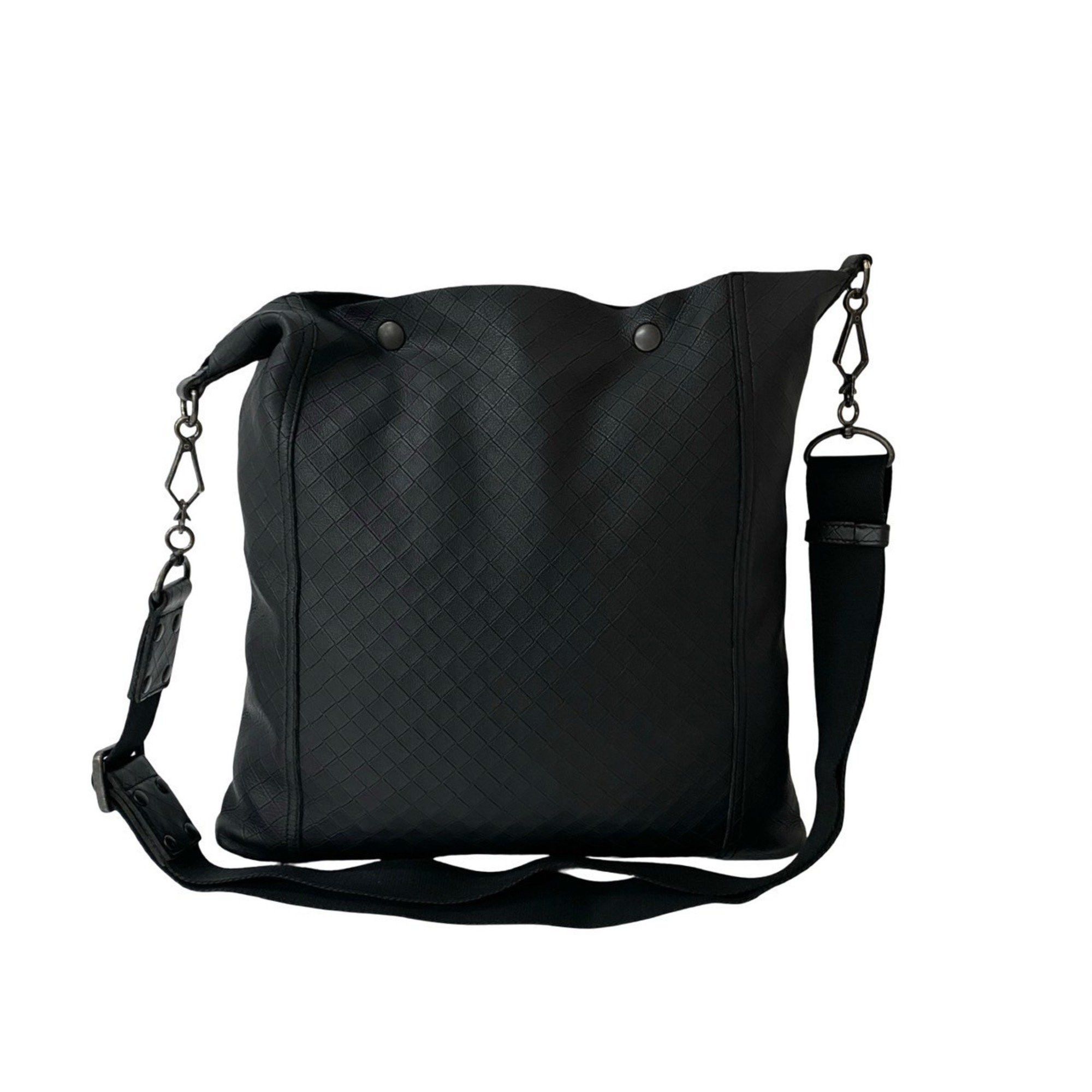 Bottega Veneta BOTTEGA VENETA Intrecciato Leather Shoulder Bag/Crossbody Bag, Black, 14254 Size ONE SIZE - 1 Thumbnail