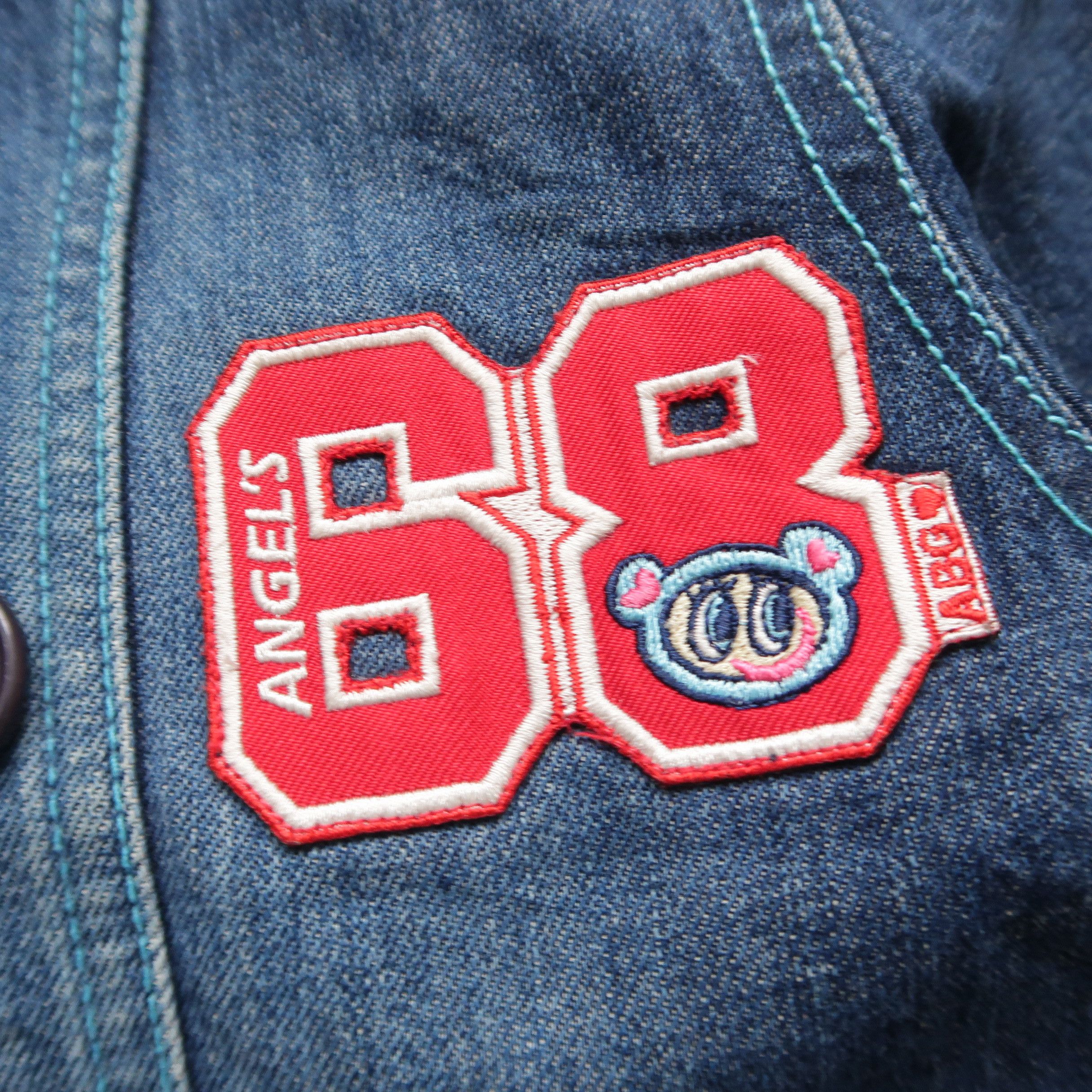 Japanese Brand Vintage Angel Blue Apple Double Breasted Jacket Size US M / EU 48-50 / 2 - 6 Thumbnail