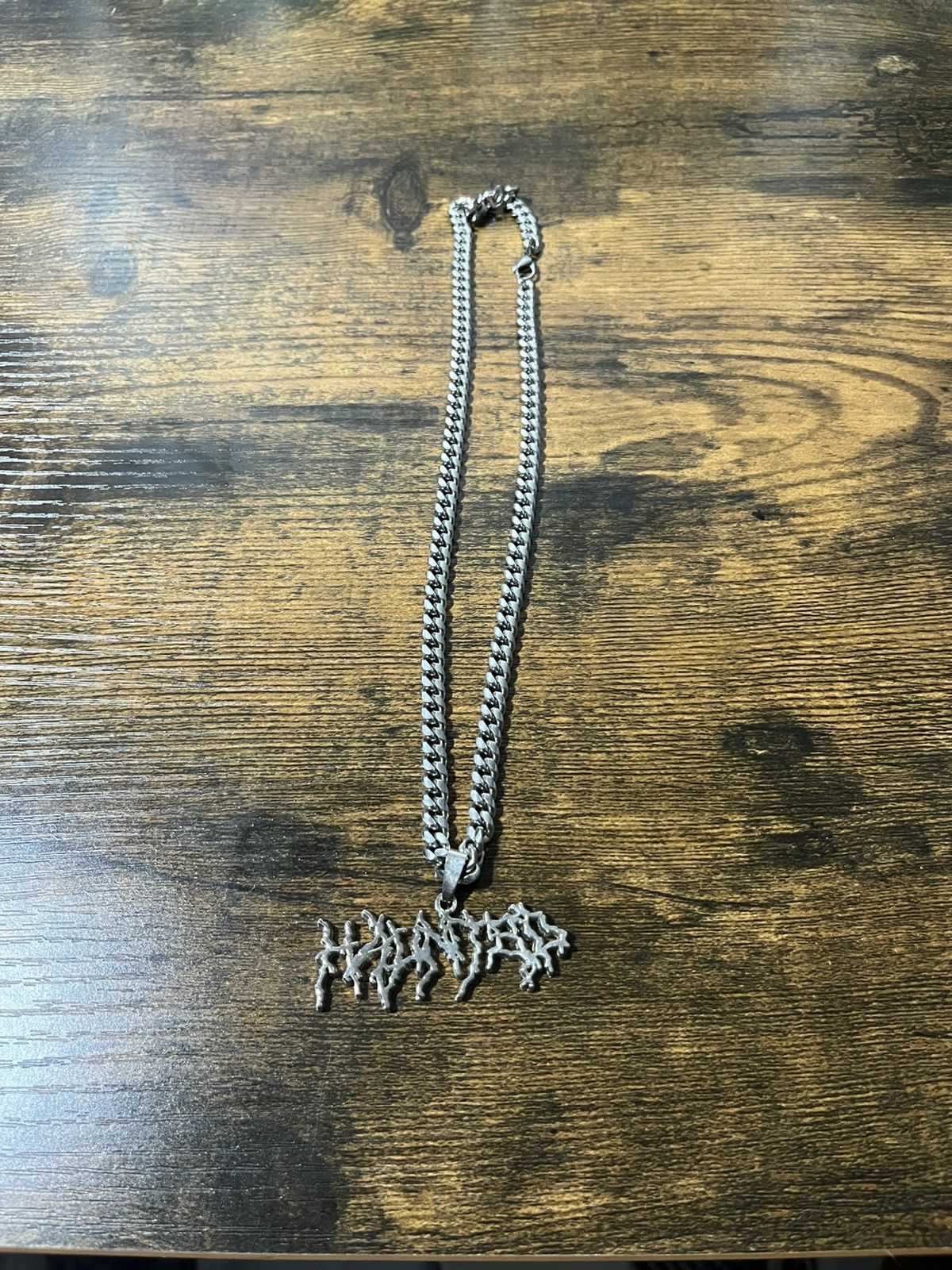 Other Haunted metal logo silver chain Size ONE SIZE - 1 Thumbnail