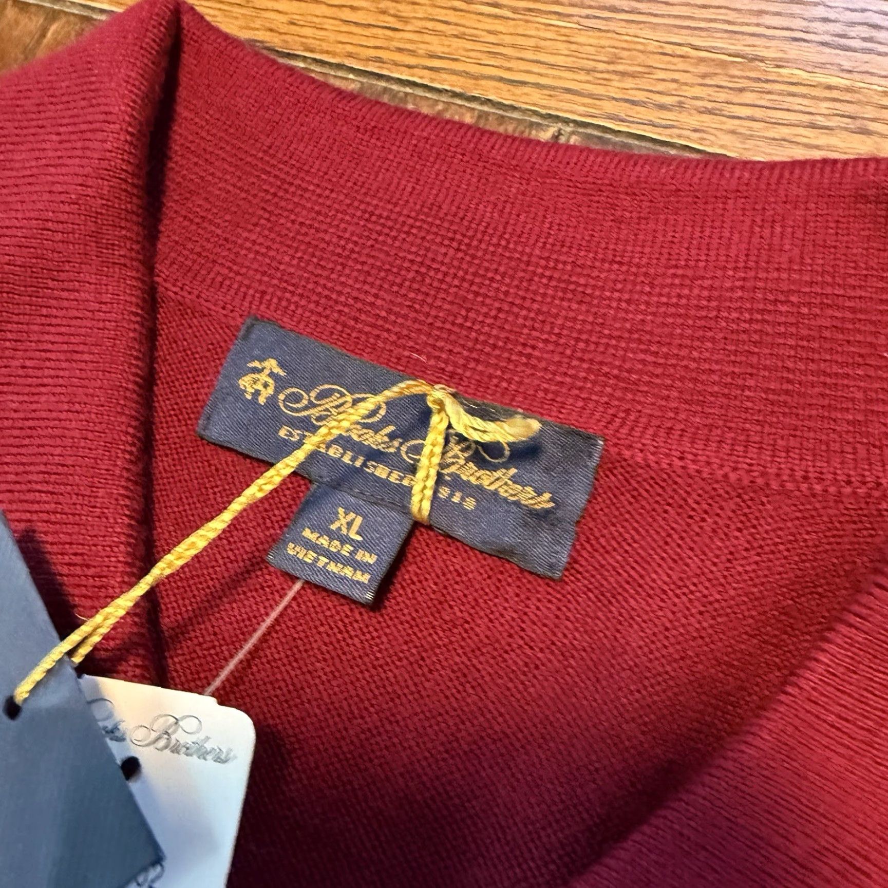 Brooks Brothers Brooks Brothers Shirt Mens XL Red Merino Wool Polo Long Sleeve Pullover NEW Regular Fit Size US XL / EU 56 / 4 - 3 Thumbnail
