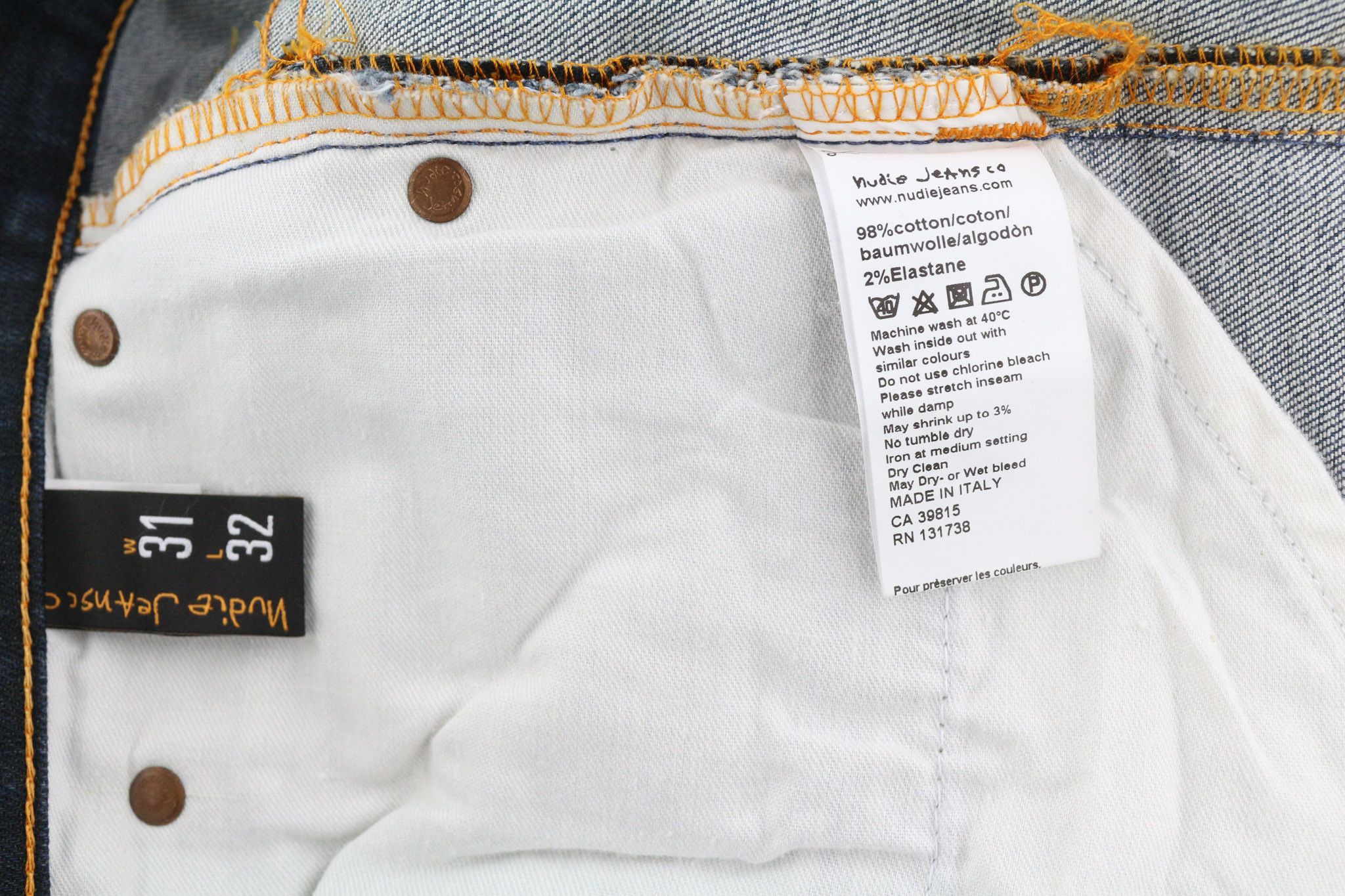Nudie Jeans THIN FINN W31/L32 Grey Authent Zip Dark 82701 Size US 31 - 6 Thumbnail