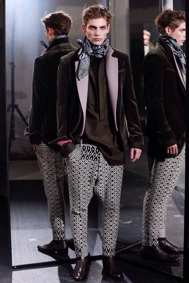 Haider Ackermann Haider Ackermann 14FW Herringbone Wool Blazer Size US M / EU 48-50 / 2 - 1 Thumbnail
